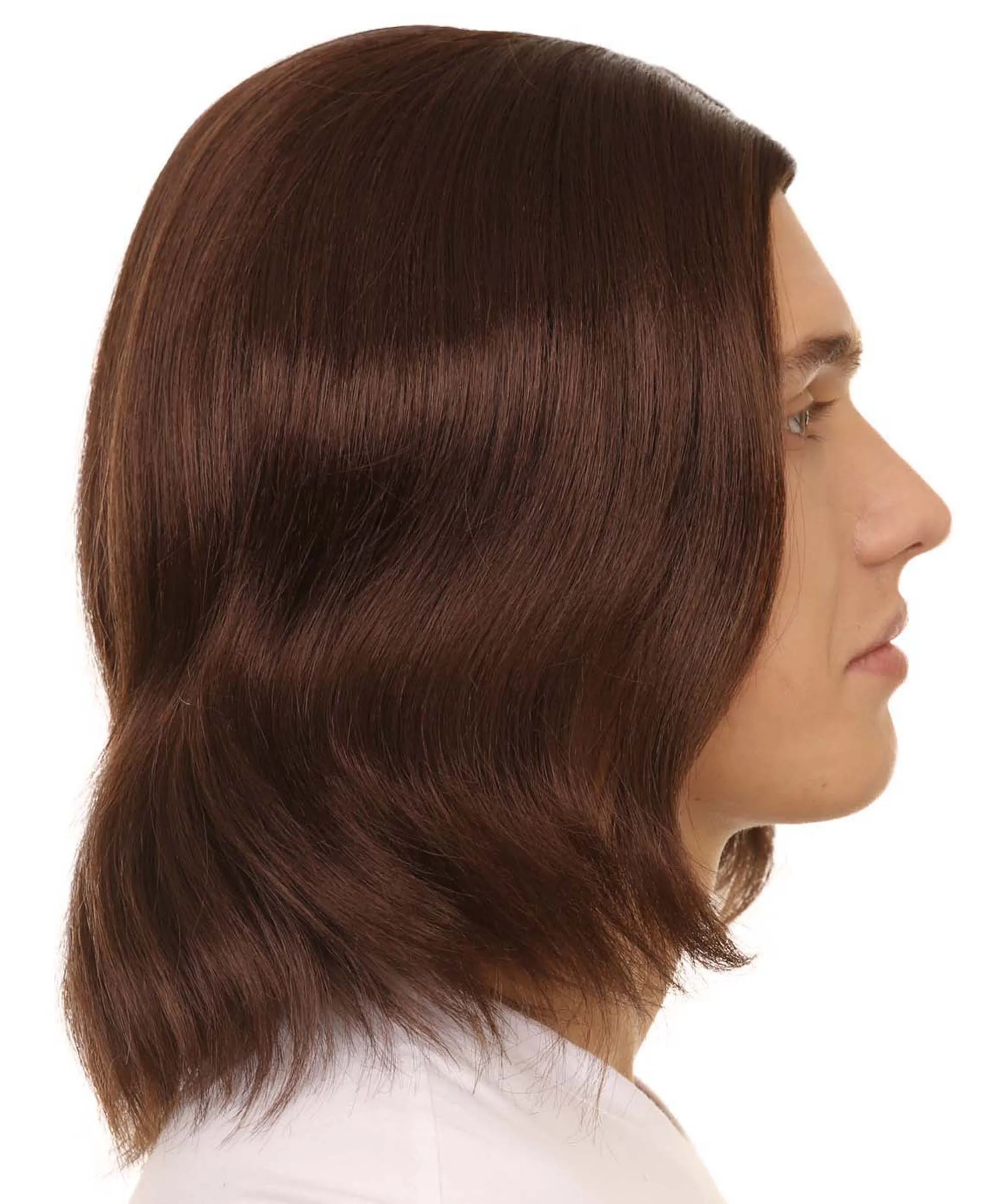 Adult Men's 12.5" Inch Medium Length Halloween Cosplay Robotic Rockerboy Costume Wig, Synthetic Soft Fiber Hair, Perfect for your next Festival and Group Anime Party! | HPO
