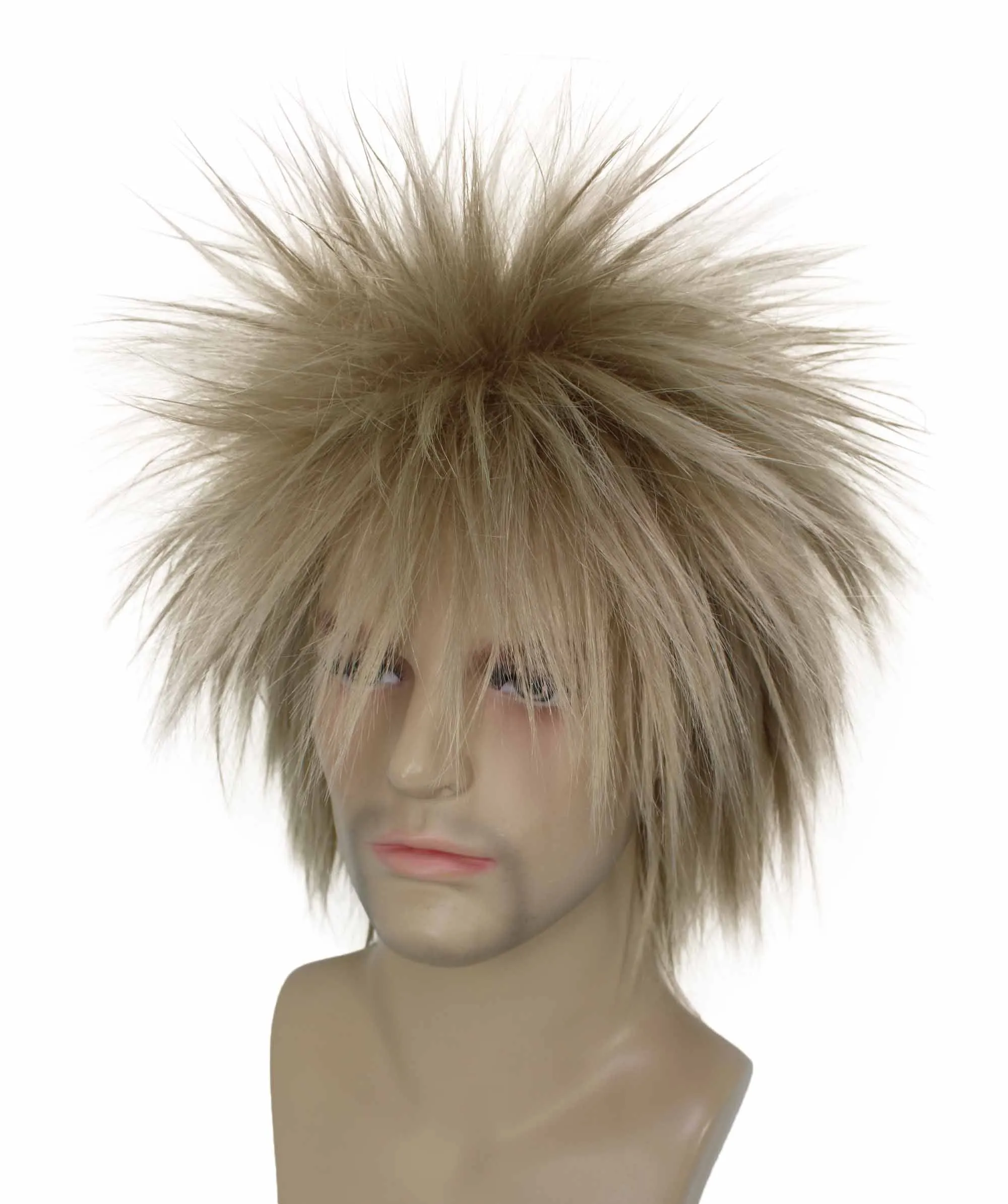 Adult Men's 80’s Rock Style Multi Color Options Wig, Synthetic Soft Fiber Hair, Perfect for your next Festival and Group Anime Party!