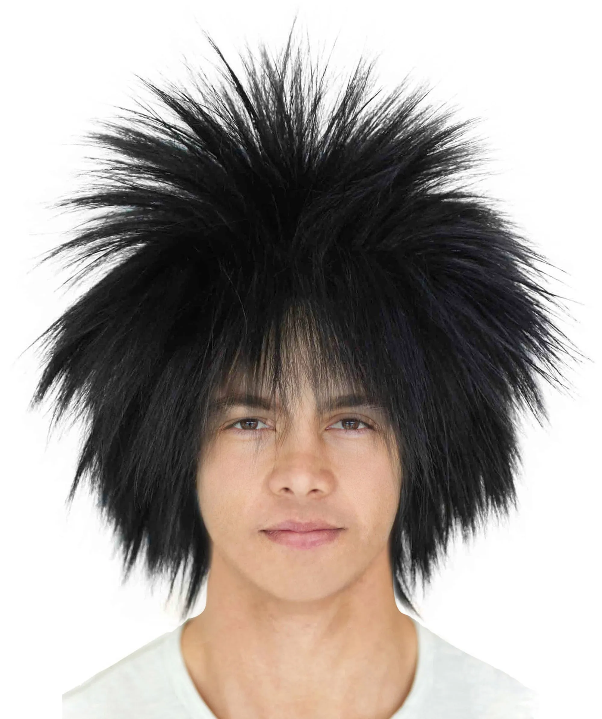 Adult Men's 80’s Rock Style Multi Color Options Wig, Synthetic Soft Fiber Hair, Perfect for your next Festival and Group Anime Party!