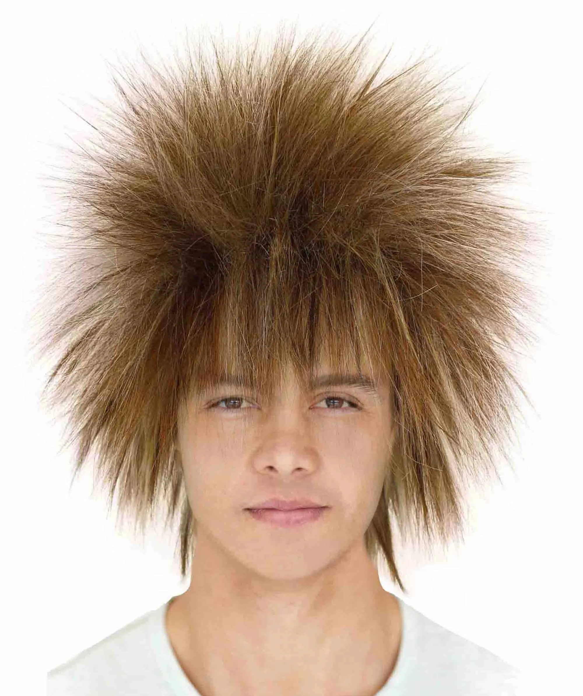 Adult Men's 80’s Rock Style Multi Color Options Wig, Synthetic Soft Fiber Hair, Perfect for your next Festival and Group Anime Party!