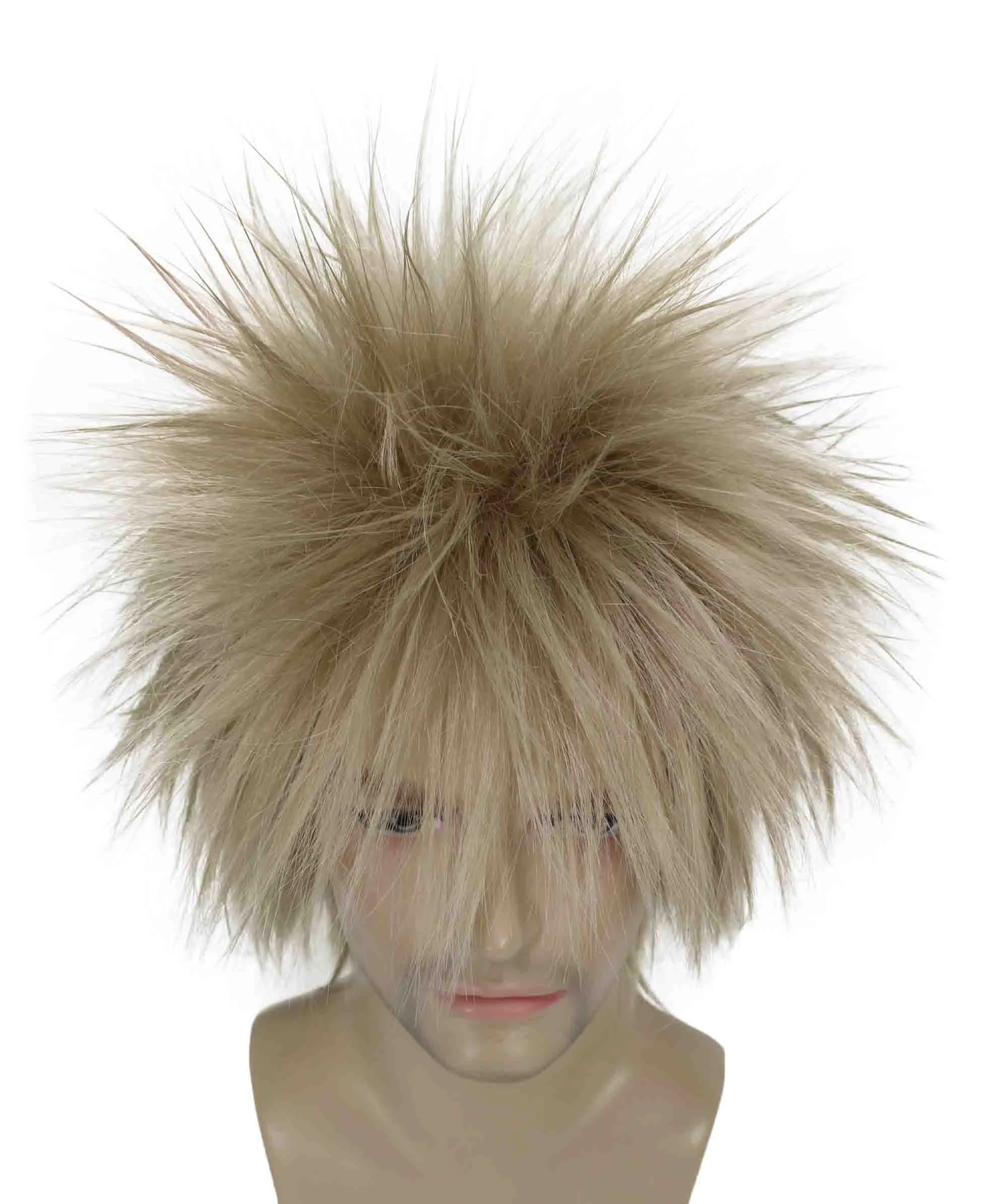 Adult Men's 80’s Rock Style Multi Color Options Wig, Synthetic Soft Fiber Hair, Perfect for your next Festival and Group Anime Party!