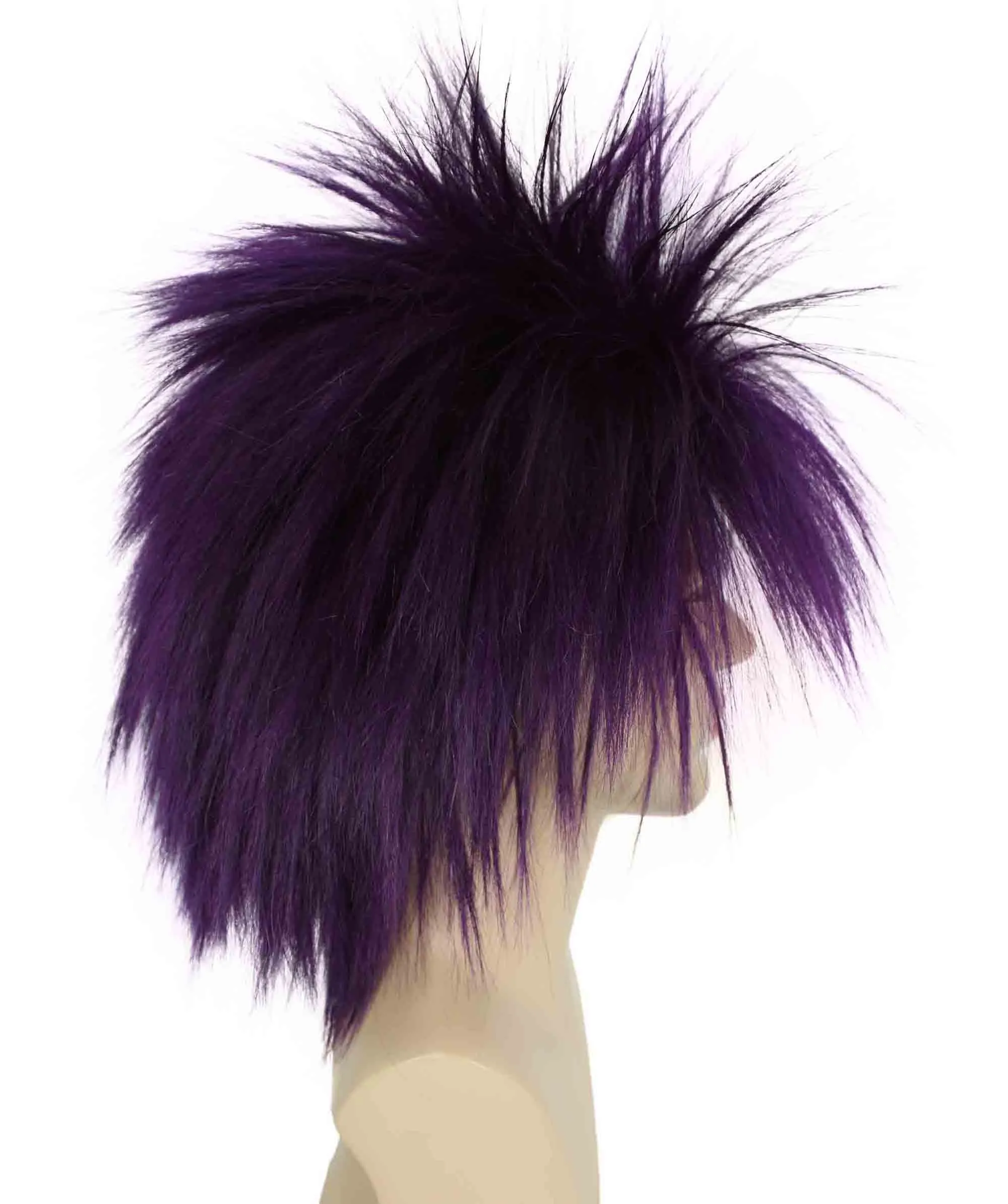 Adult Men's 80’s Rock Style Multi Color Options Wig, Synthetic Soft Fiber Hair, Perfect for your next Festival and Group Anime Party!