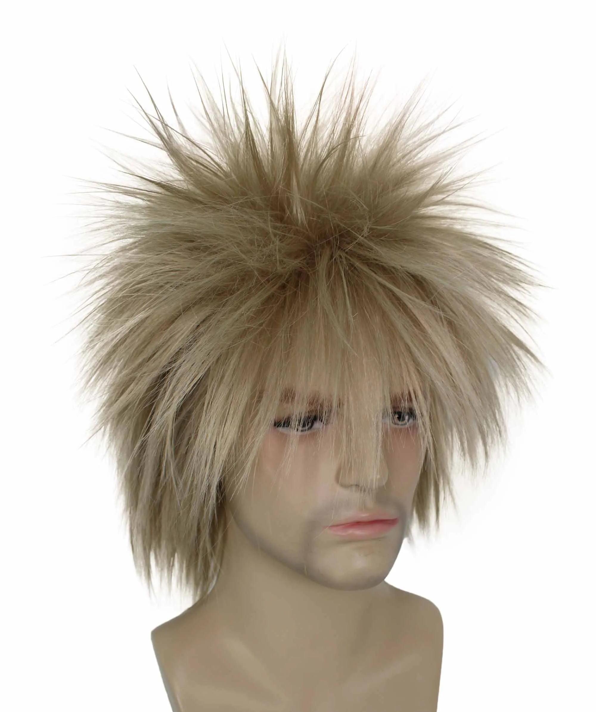 Adult Men's 80’s Rock Style Multi Color Options Wig, Synthetic Soft Fiber Hair, Perfect for your next Festival and Group Anime Party!