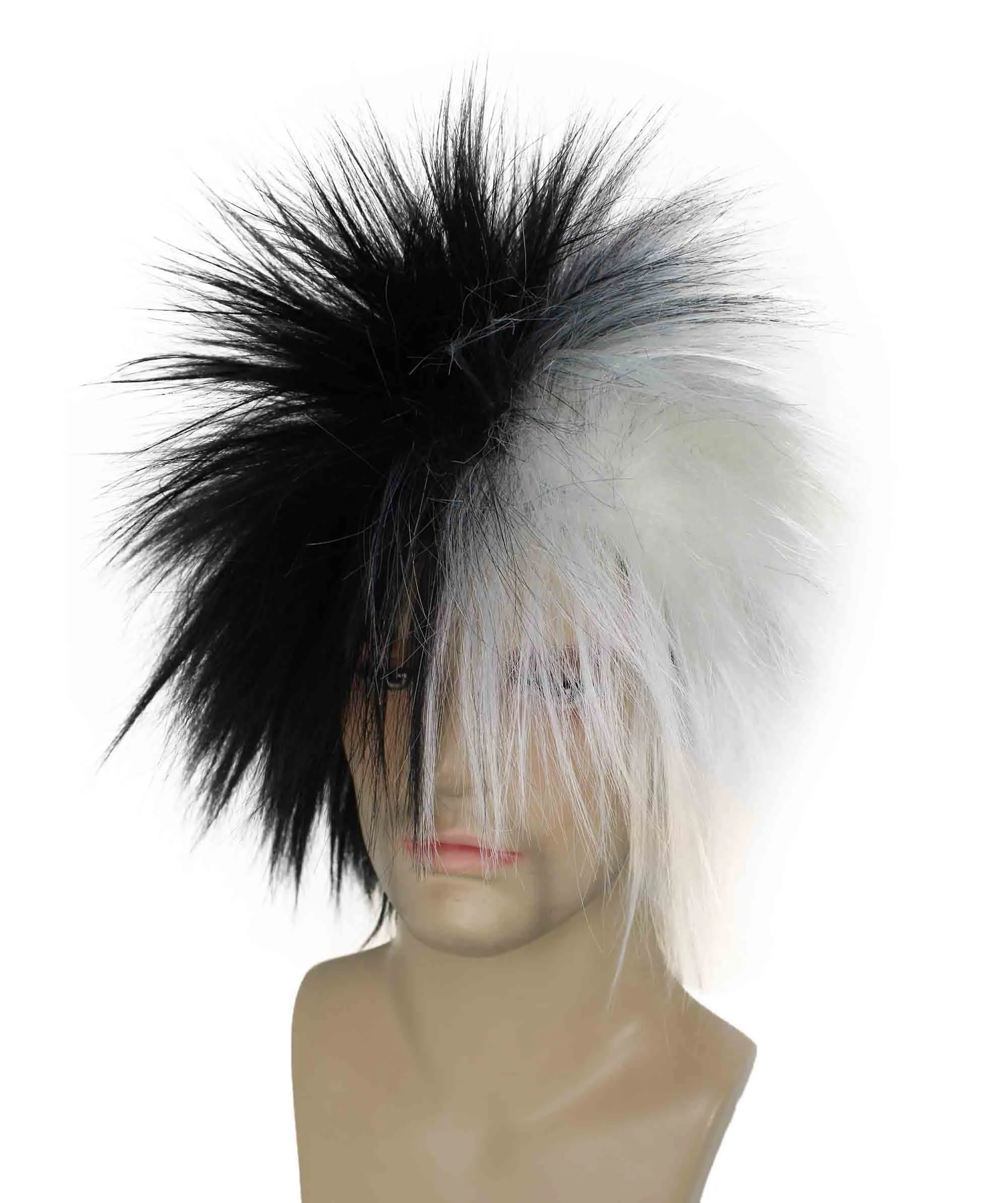Adult Men's 80’s Rock Style Multi Color Options Wig, Synthetic Soft Fiber Hair, Perfect for your next Festival and Group Anime Party!