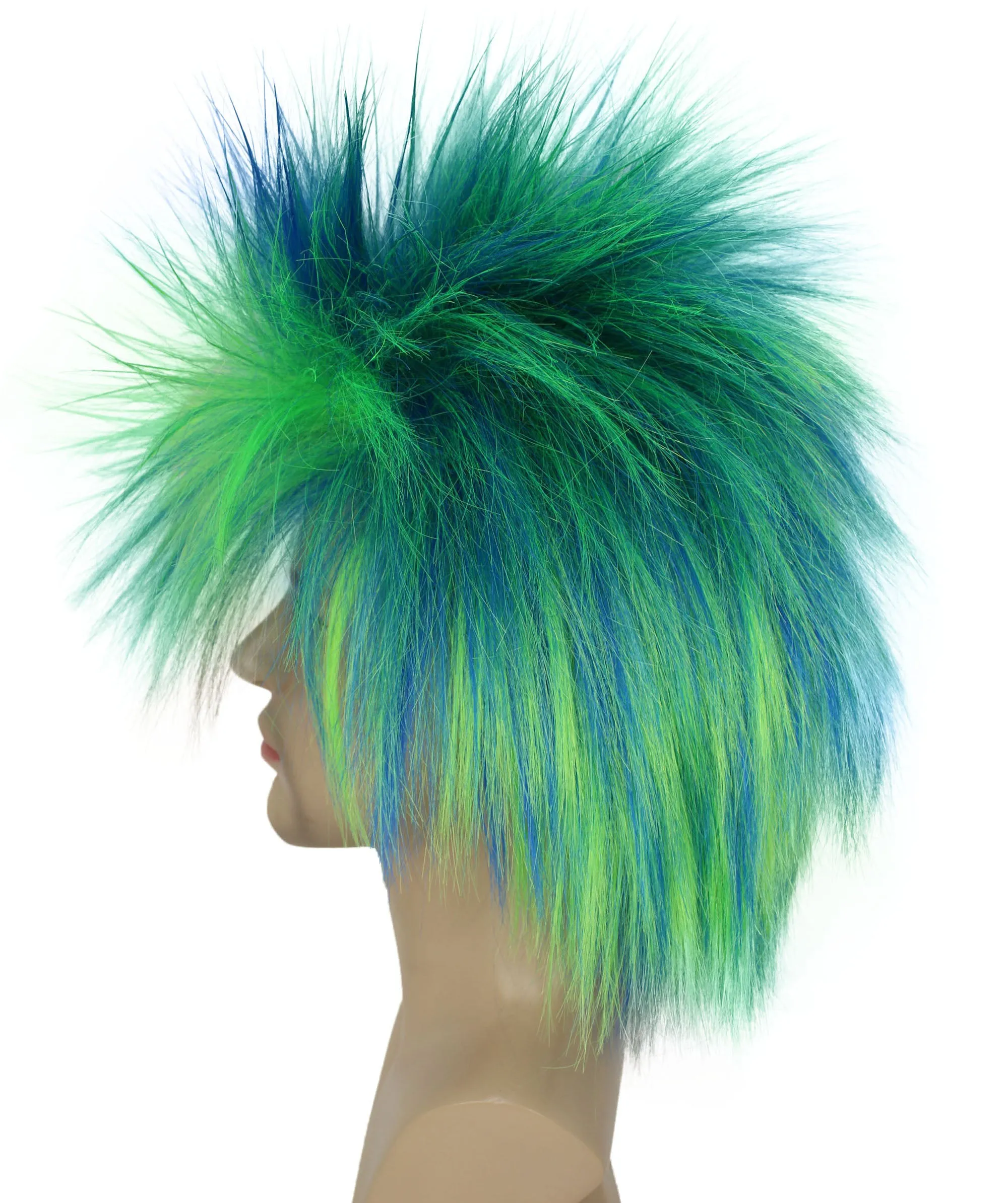 Adult Men's 80’s Rock Style Multi Color Options Wig, Synthetic Soft Fiber Hair, Perfect for your next Festival and Group Anime Party!