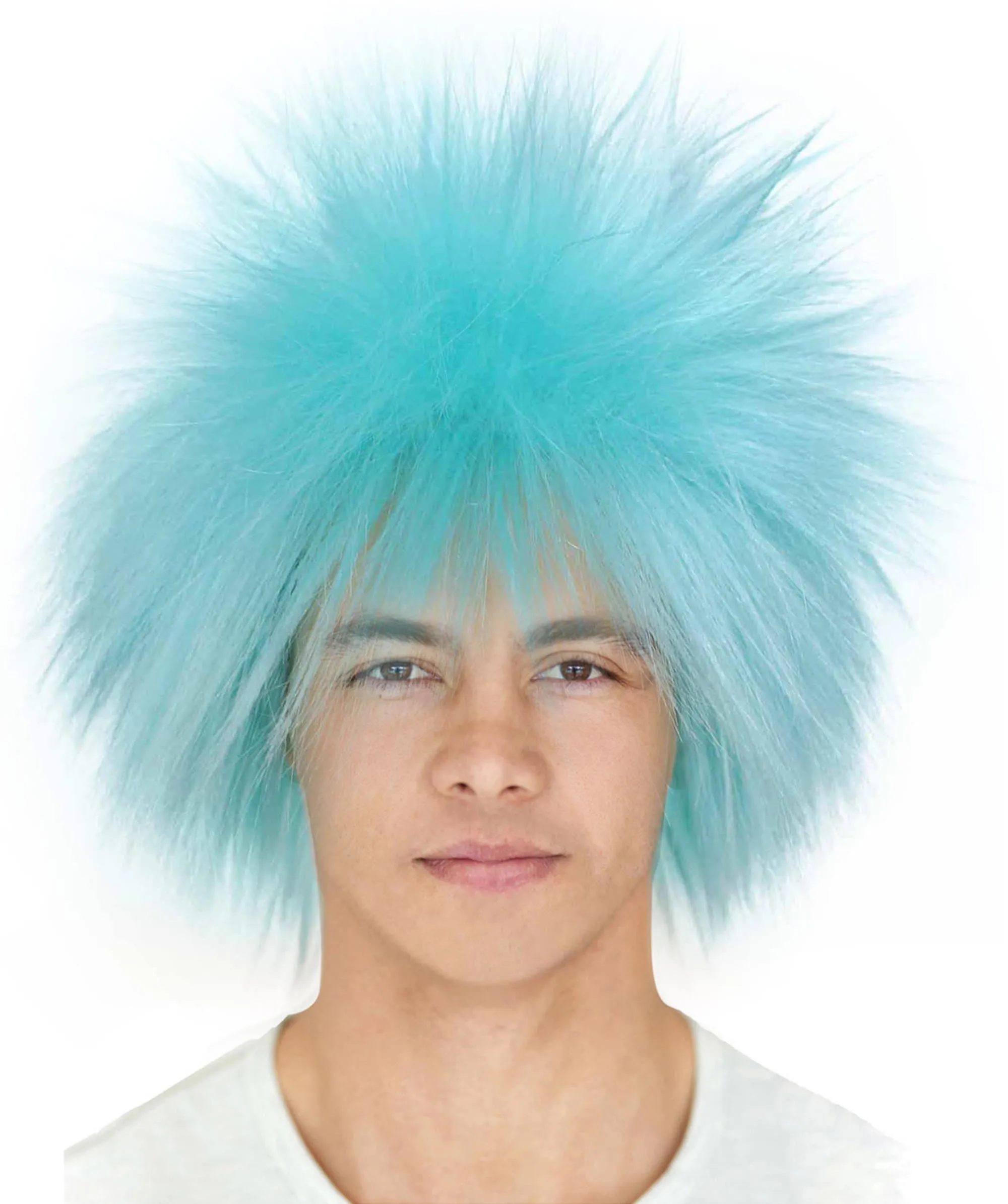 Adult Men's 80’s Rock Style Multi Color Options Wig, Synthetic Soft Fiber Hair, Perfect for your next Festival and Group Anime Party!