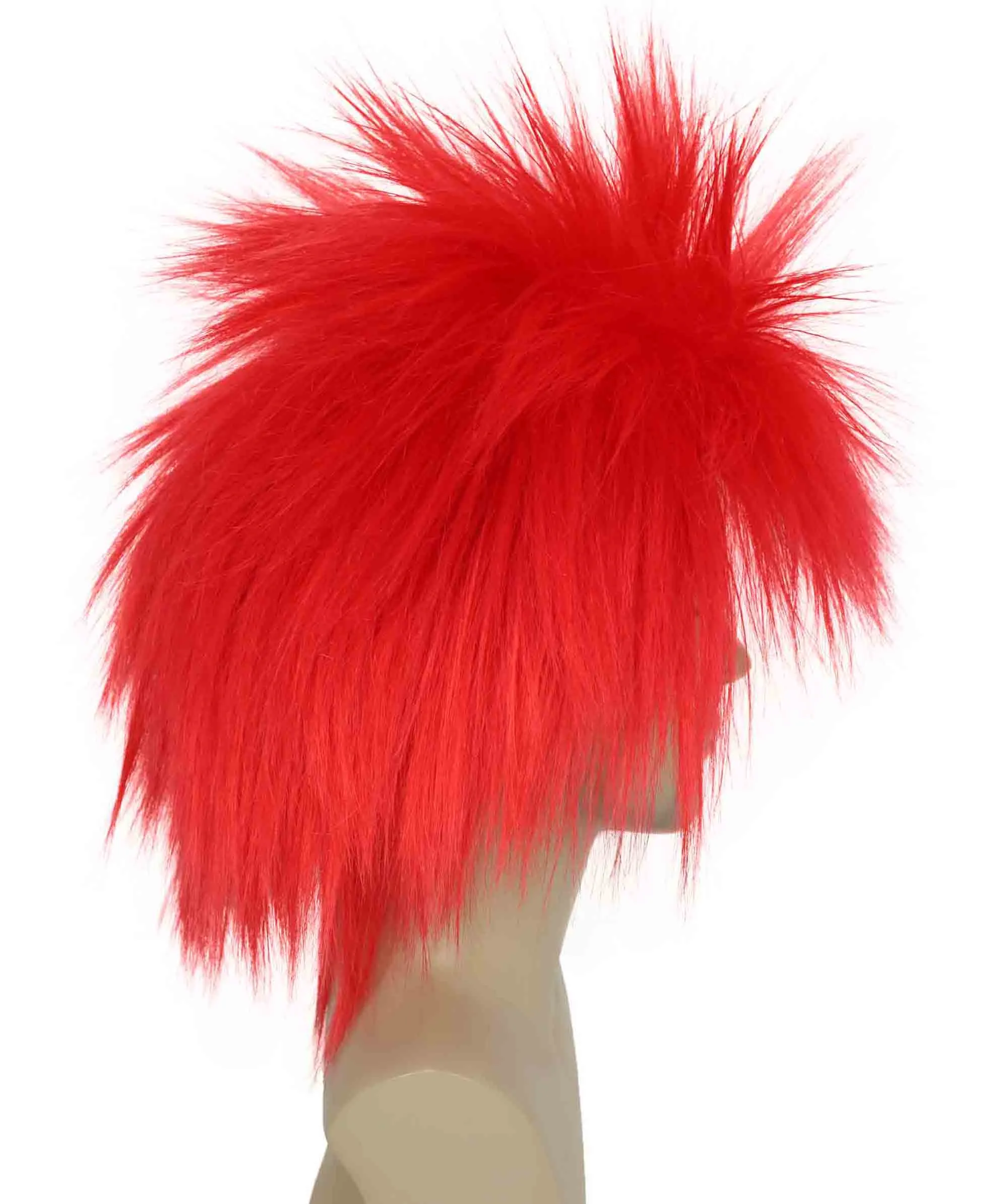 Adult Men's 80’s Rock Style Multi Color Options Wig, Synthetic Soft Fiber Hair, Perfect for your next Festival and Group Anime Party!