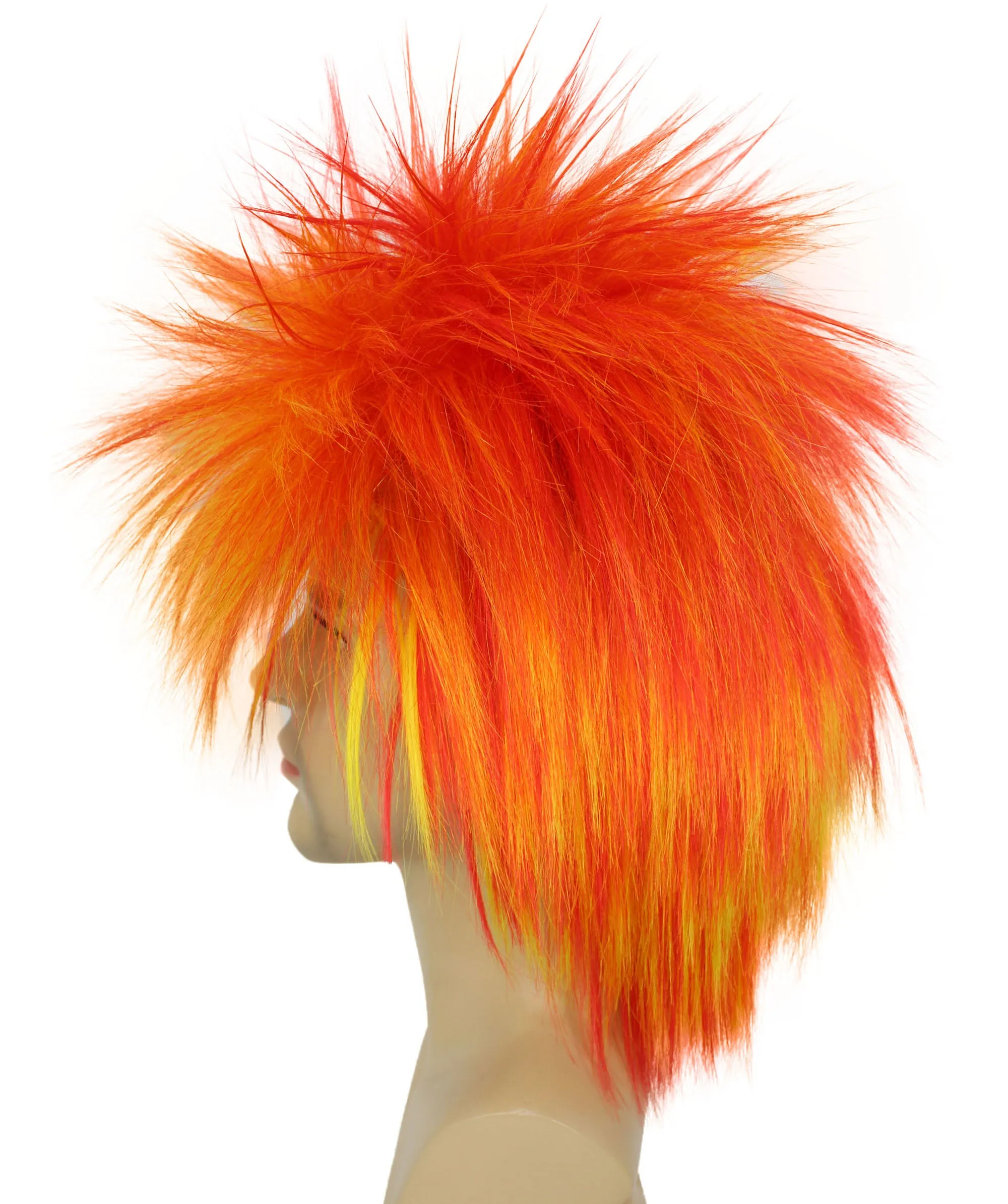 Adult Men's 80’s Rock Style Multi Color Options Wig, Synthetic Soft Fiber Hair, Perfect for your next Festival and Group Anime Party!