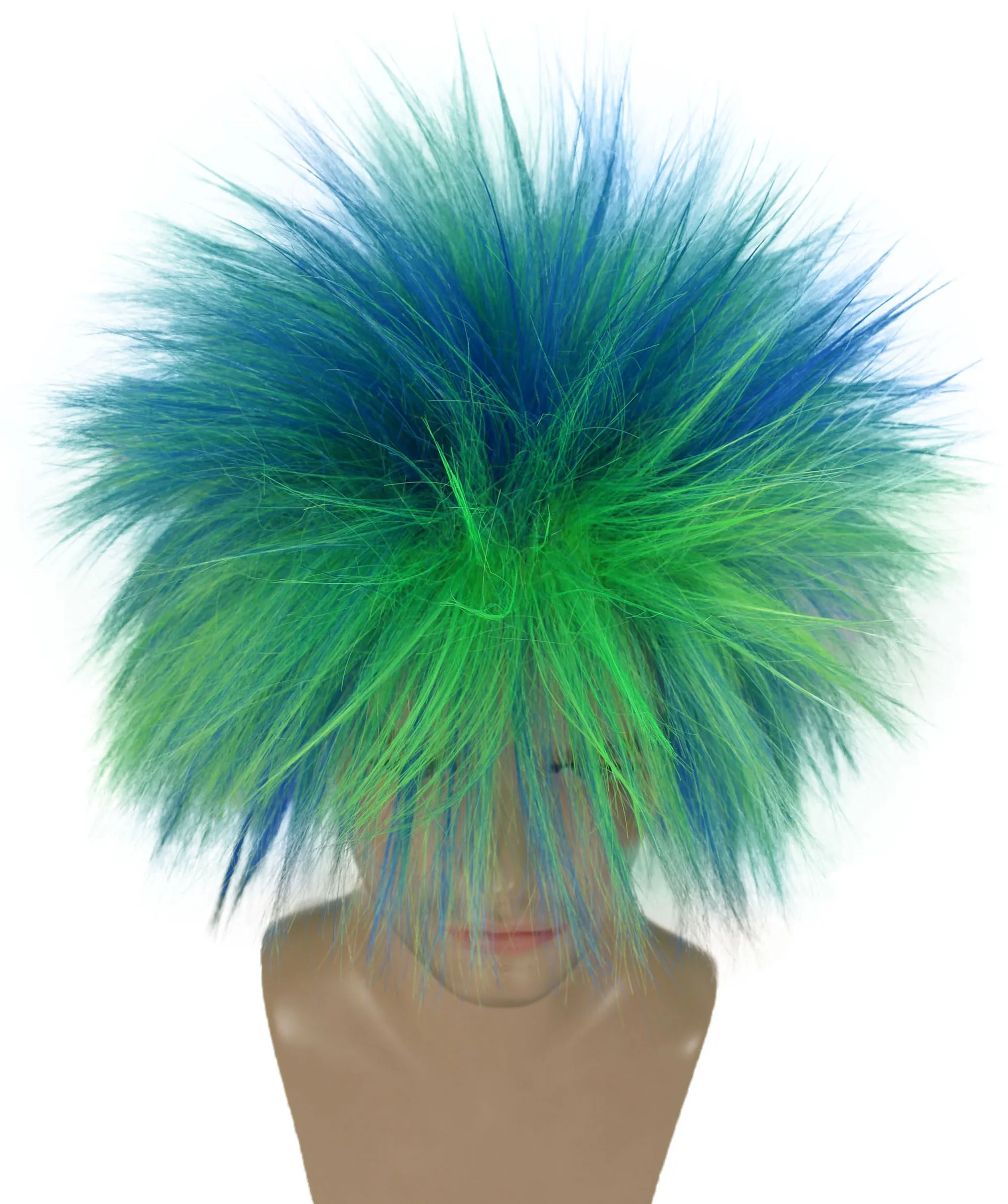 Adult Men's 80’s Rock Style Multi Color Options Wig, Synthetic Soft Fiber Hair, Perfect for your next Festival and Group Anime Party!