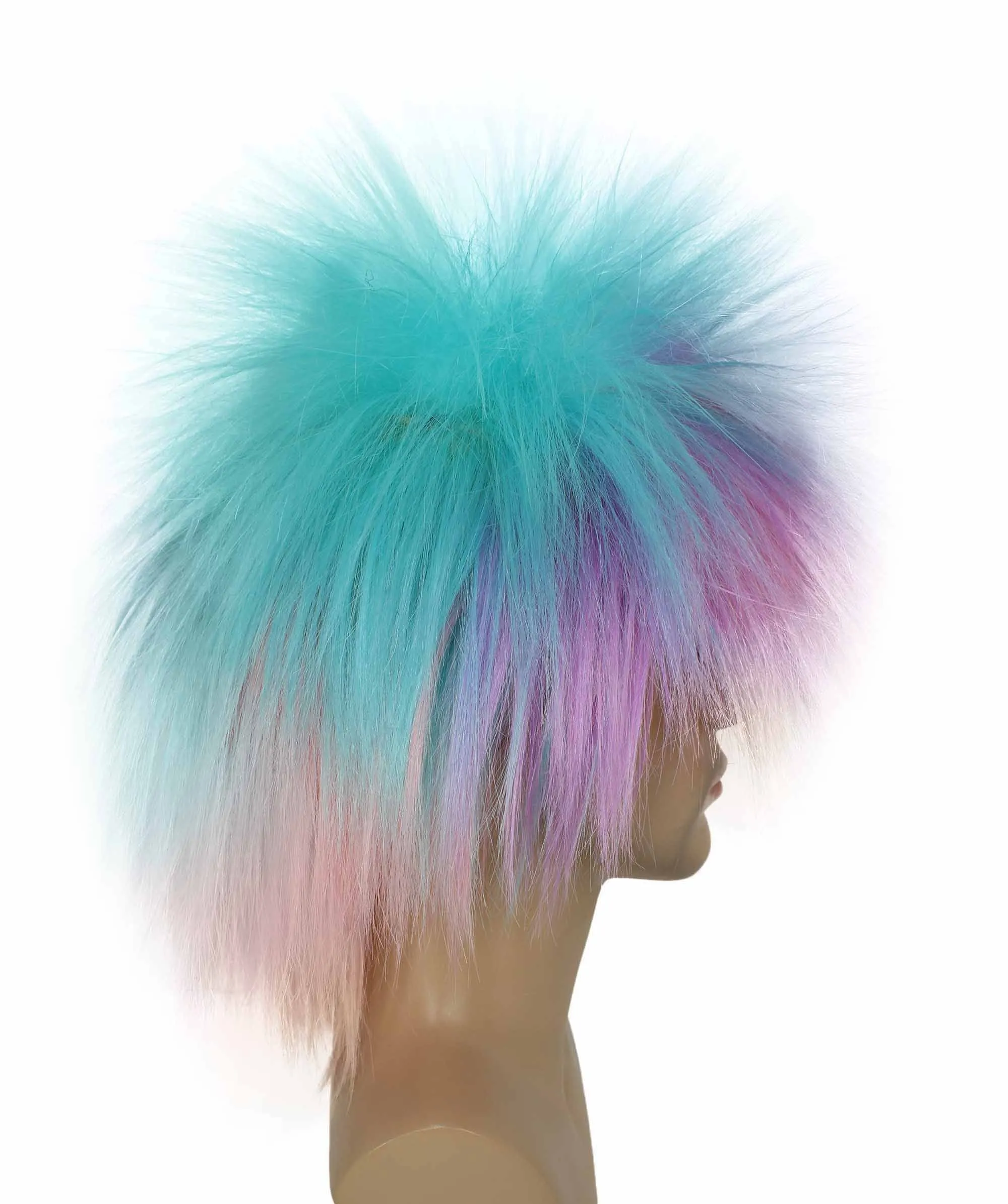 Adult Men's 80’s Rock Style Multi Color Options Wig, Synthetic Soft Fiber Hair, Perfect for your next Festival and Group Anime Party!
