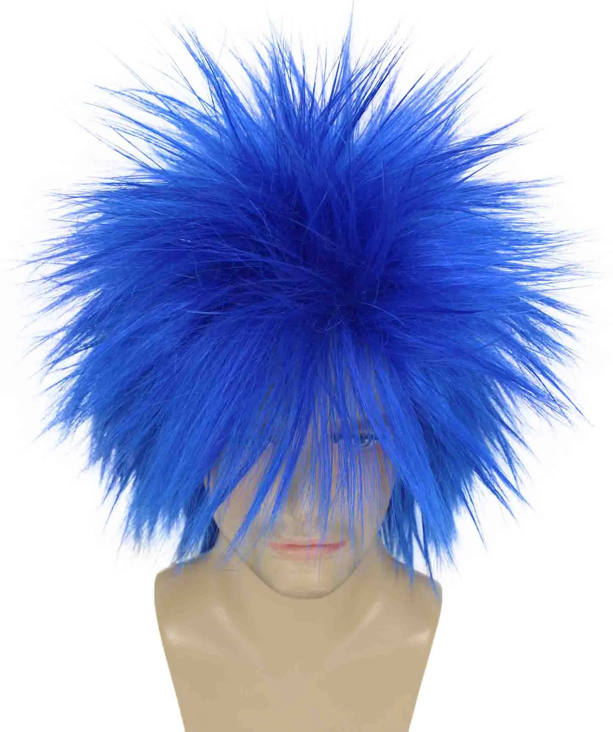 Adult Men's 80’s Rock Style Multi Color Options Wig, Synthetic Soft Fiber Hair, Perfect for your next Festival and Group Anime Party!