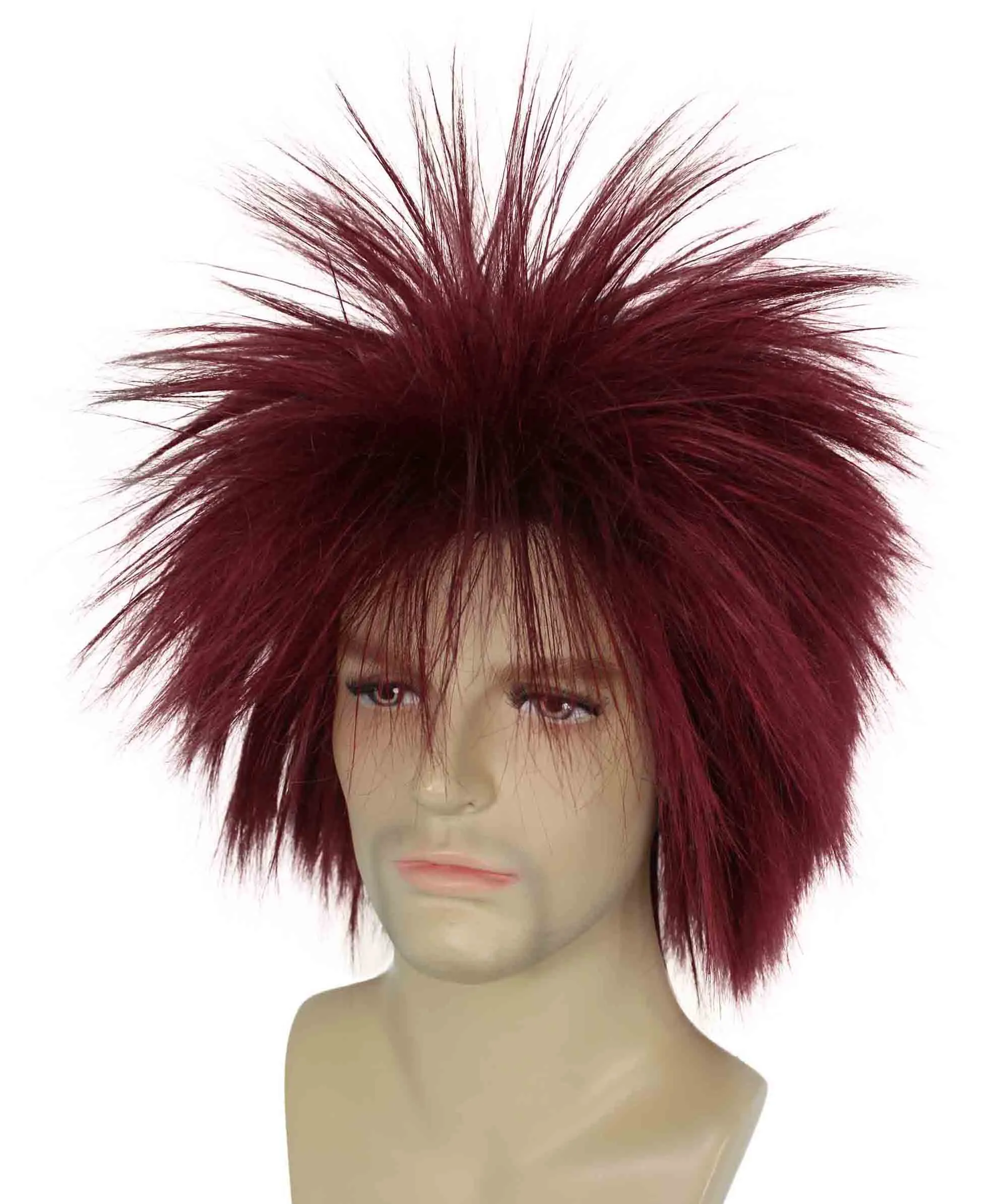 Adult Men's 80’s Rock Style Multi Color Options Wig, Synthetic Soft Fiber Hair, Perfect for your next Festival and Group Anime Party!