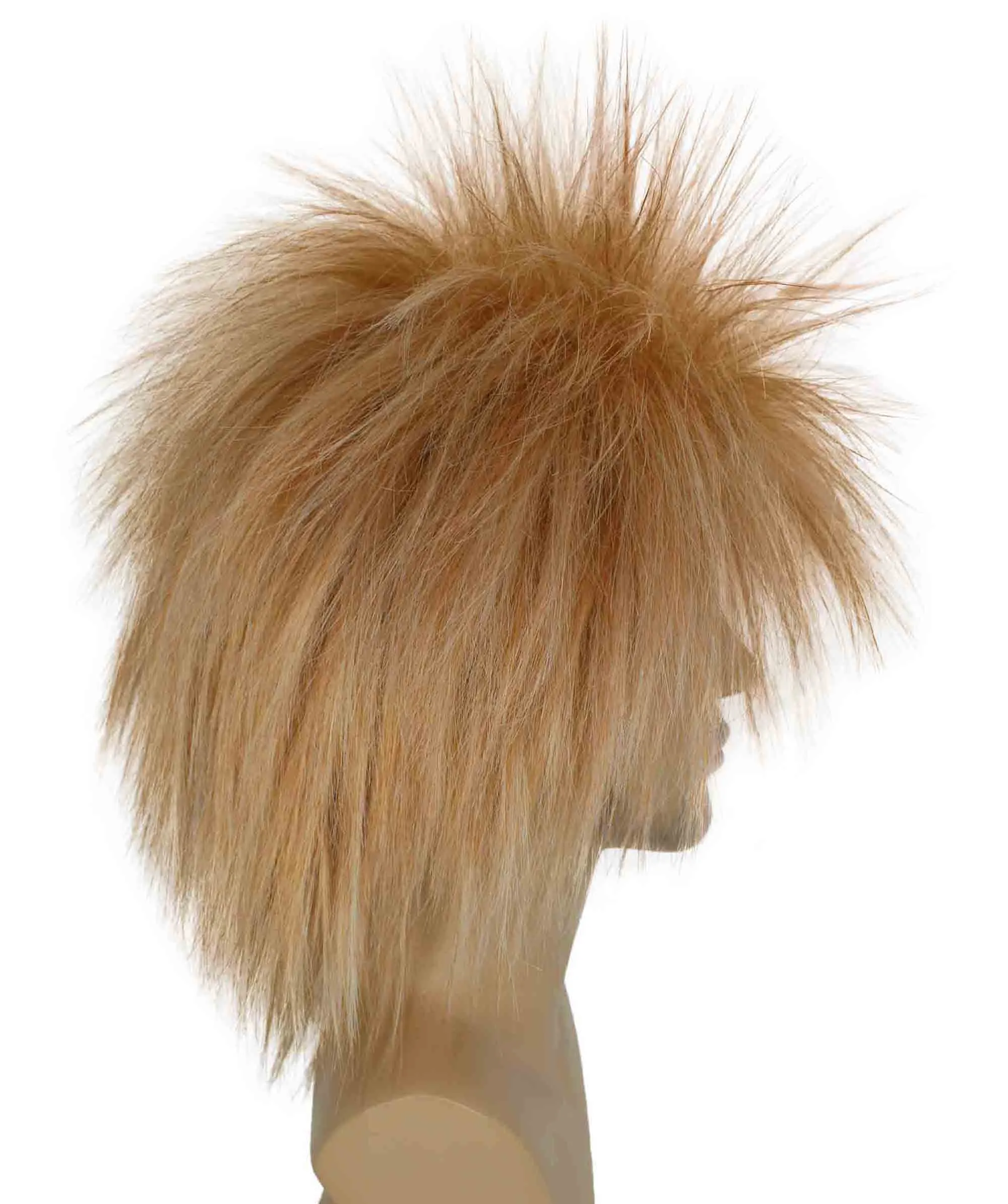 Adult Men's 80’s Rock Style Multi Color Options Wig, Synthetic Soft Fiber Hair, Perfect for your next Festival and Group Anime Party!