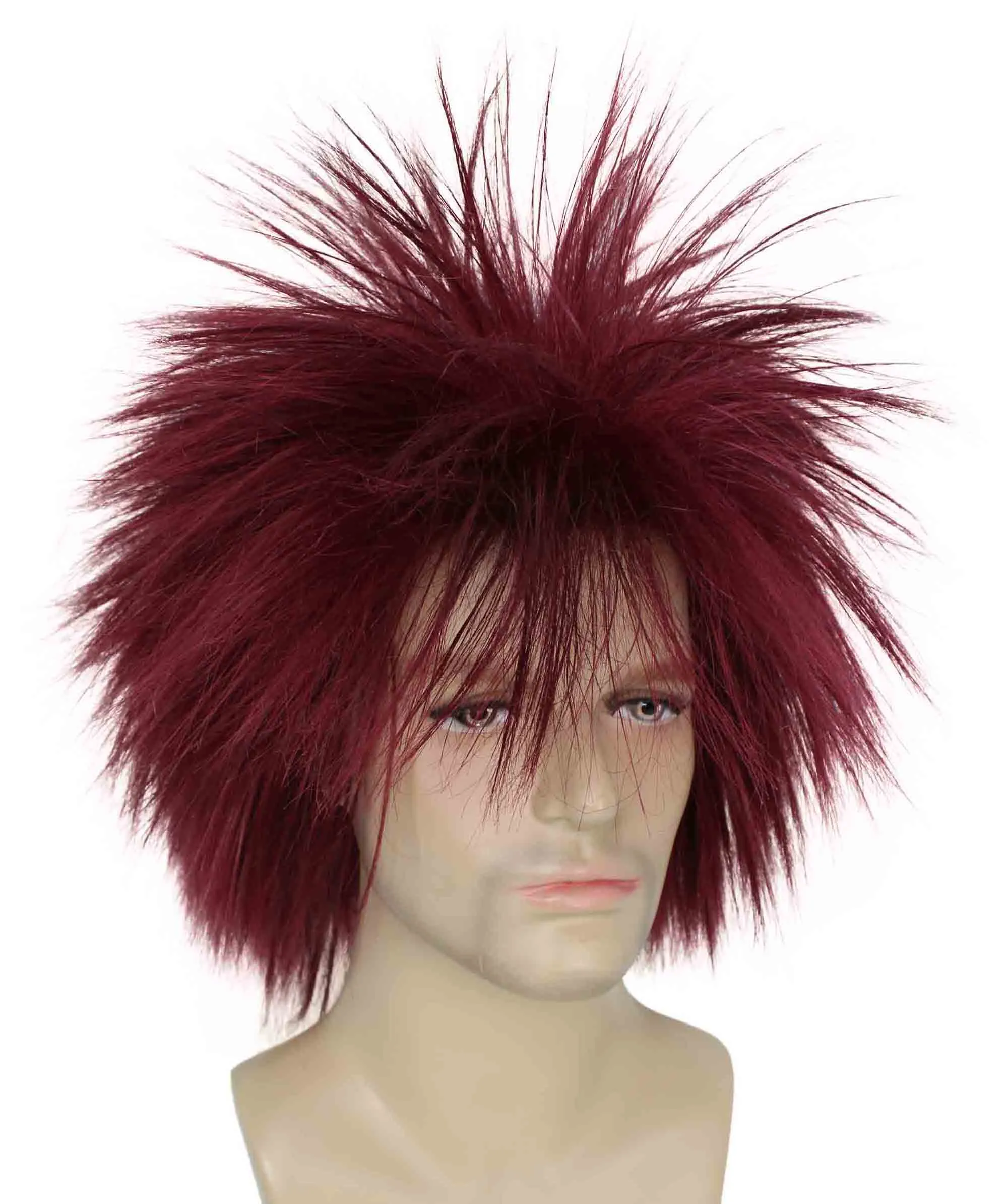 Adult Men's 80’s Rock Style Multi Color Options Wig, Synthetic Soft Fiber Hair, Perfect for your next Festival and Group Anime Party!