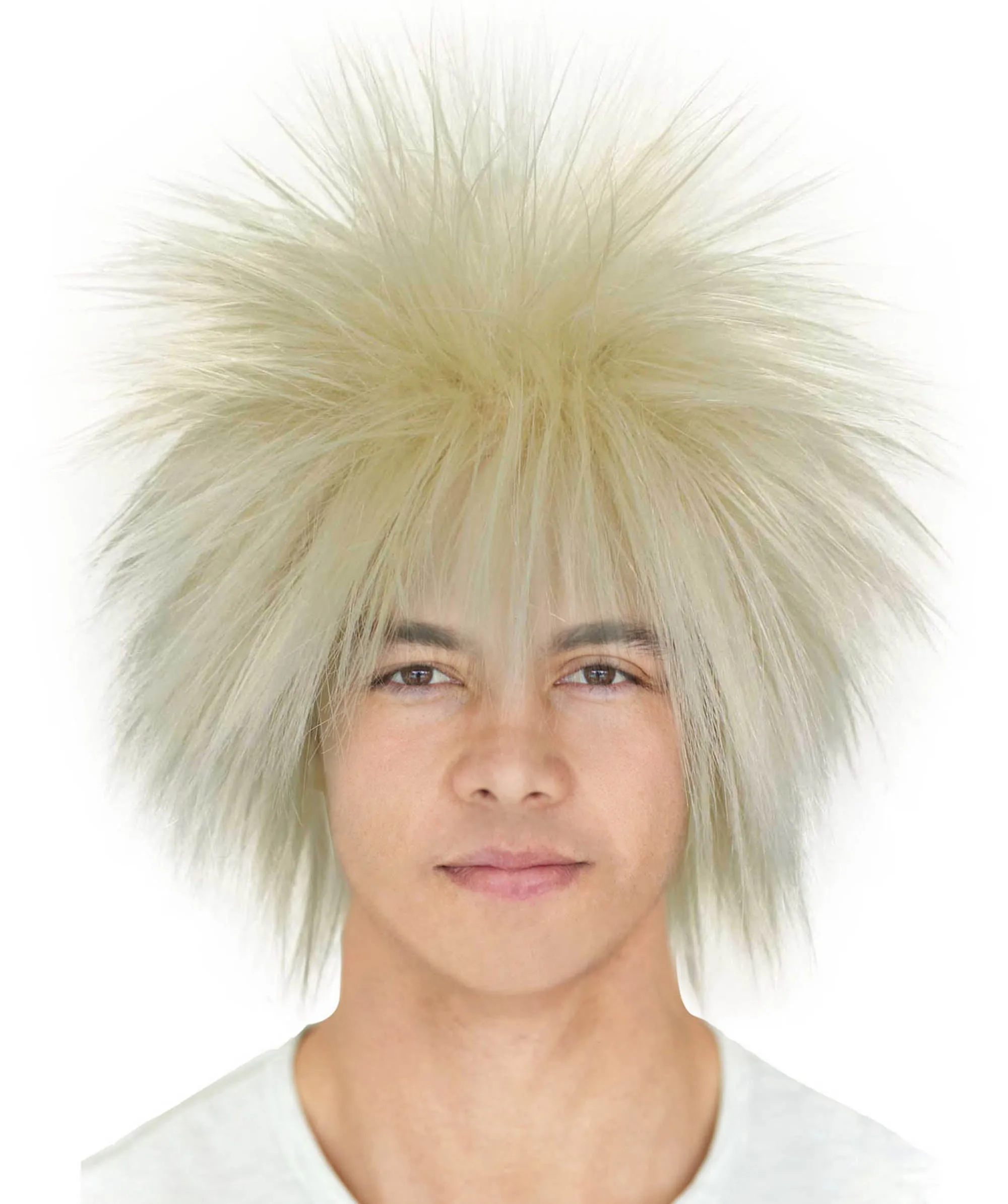 Adult Men's 80’s Rock Style Multi Color Options Wig, Synthetic Soft Fiber Hair, Perfect for your next Festival and Group Anime Party!