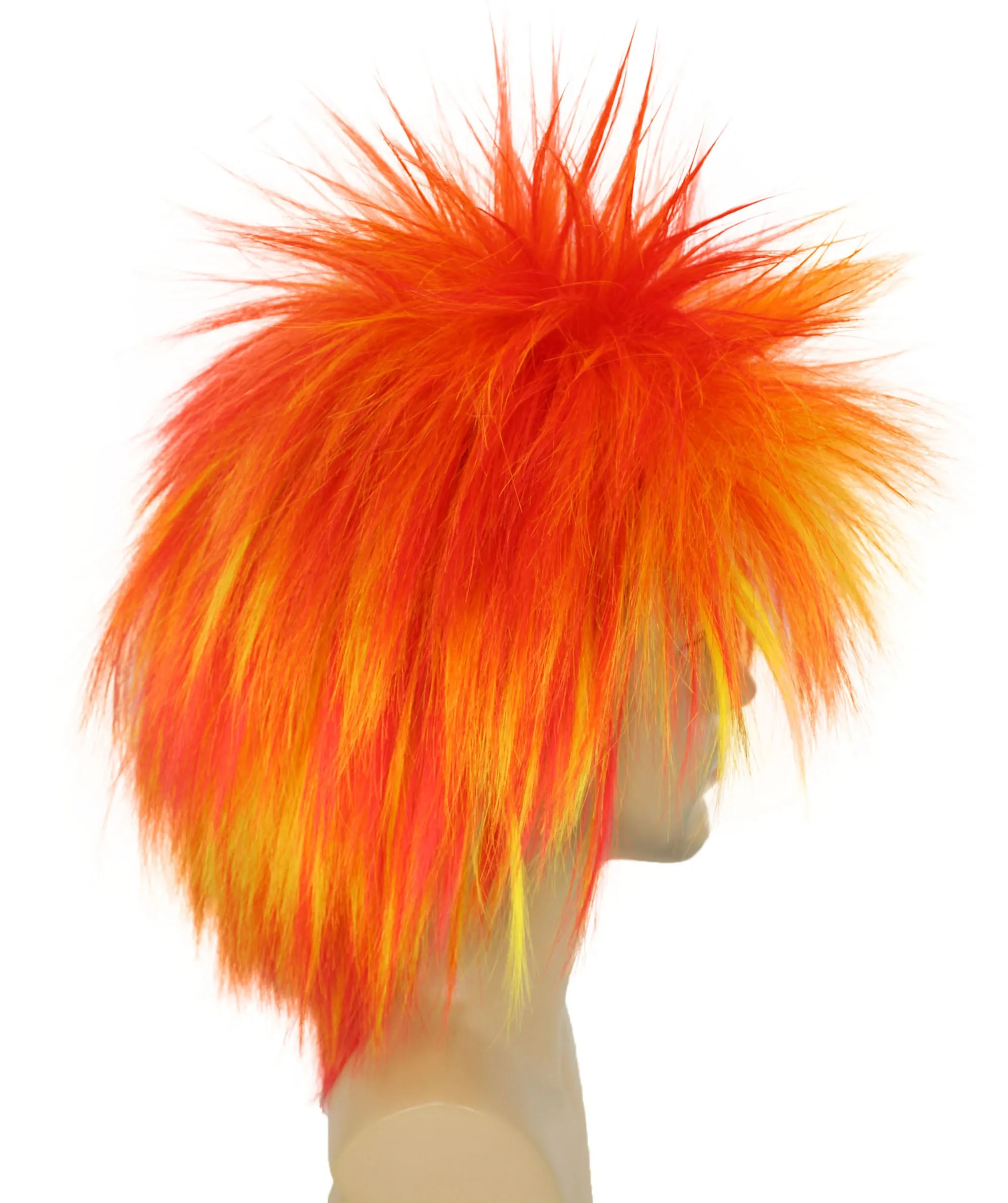 Adult Men's 80’s Rock Style Multi Color Options Wig, Synthetic Soft Fiber Hair, Perfect for your next Festival and Group Anime Party!