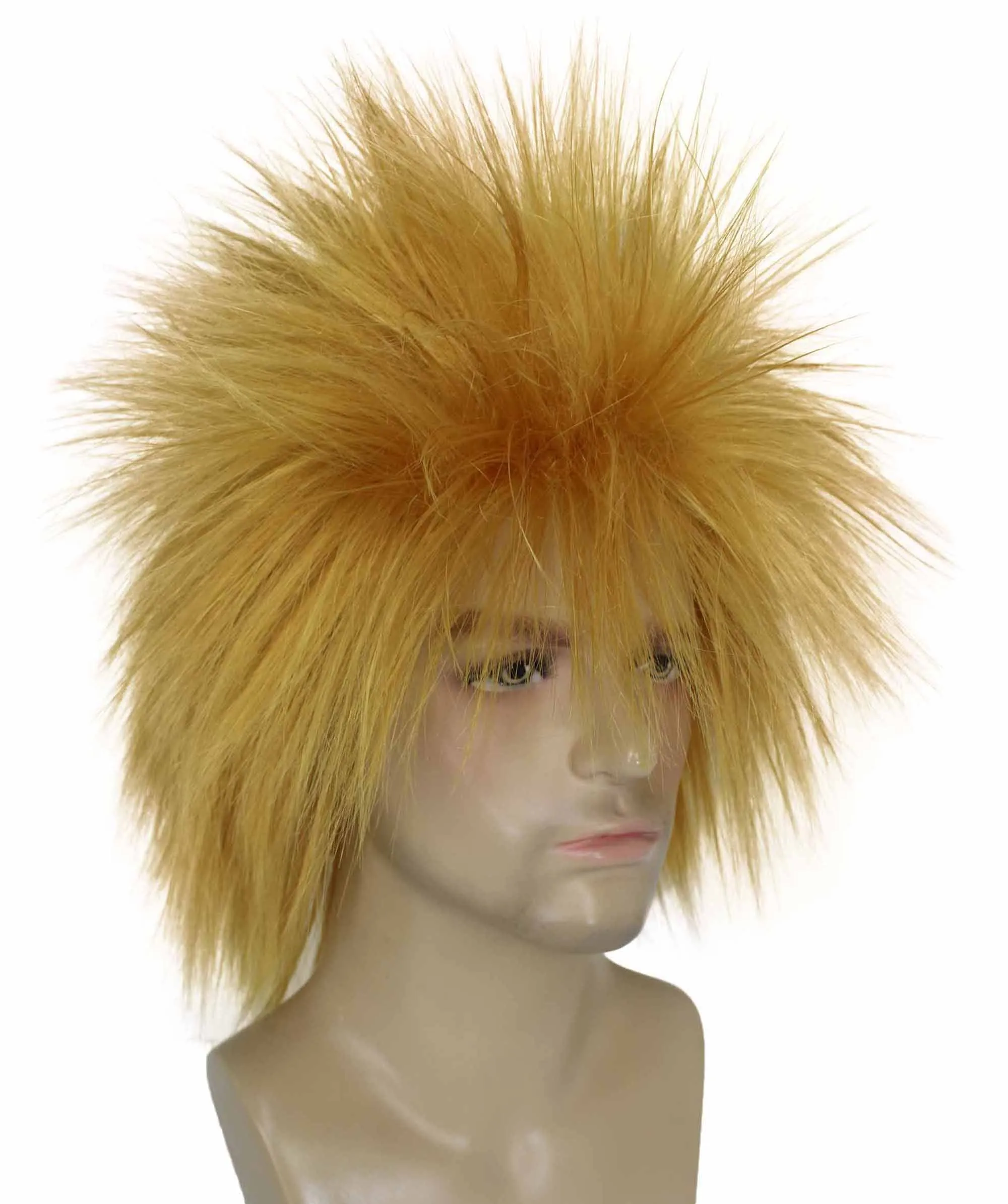Adult Men's 80’s Rock Style Multi Color Options Wig, Synthetic Soft Fiber Hair, Perfect for your next Festival and Group Anime Party!