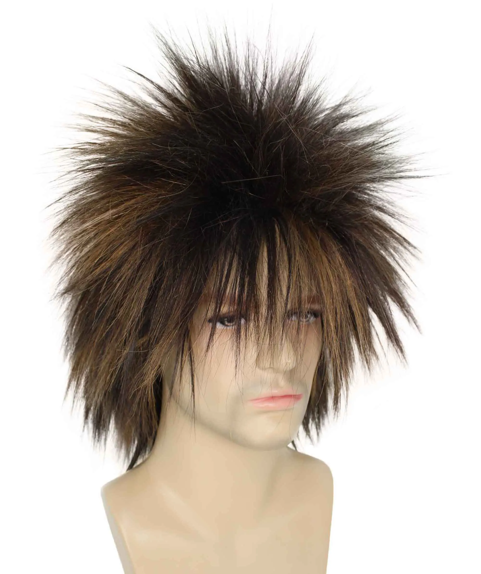 Adult Men's 80’s Rock Style Multi Color Options Wig, Synthetic Soft Fiber Hair, Perfect for your next Festival and Group Anime Party!