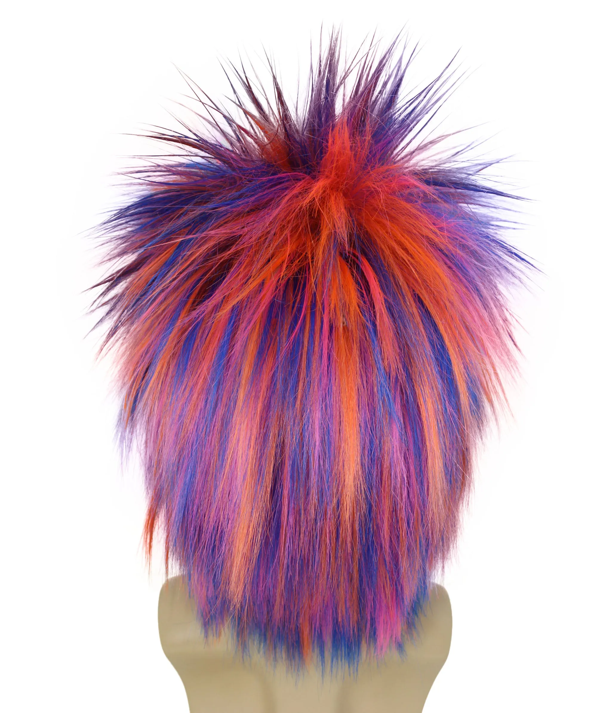 Adult Men's 80’s Rock Style Multi Color Options Wig, Synthetic Soft Fiber Hair, Perfect for your next Festival and Group Anime Party!