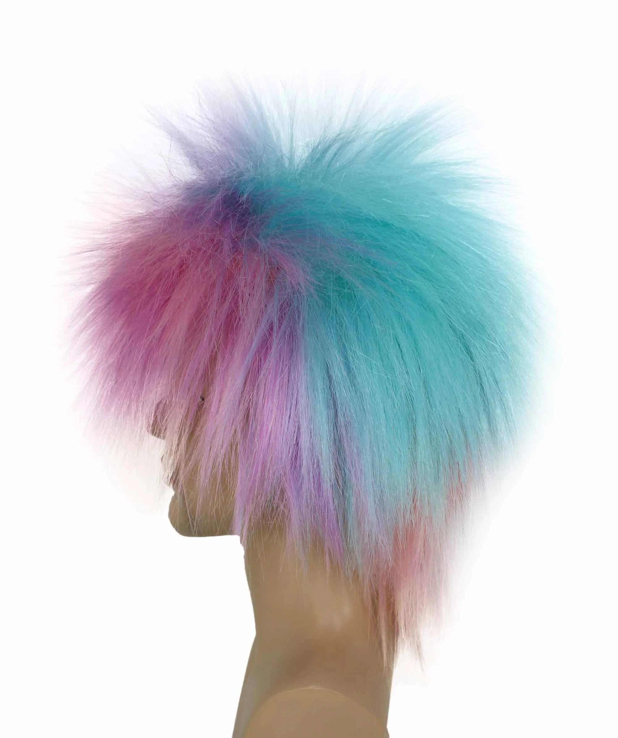 Adult Men's 80’s Rock Style Multi Color Options Wig, Synthetic Soft Fiber Hair, Perfect for your next Festival and Group Anime Party!