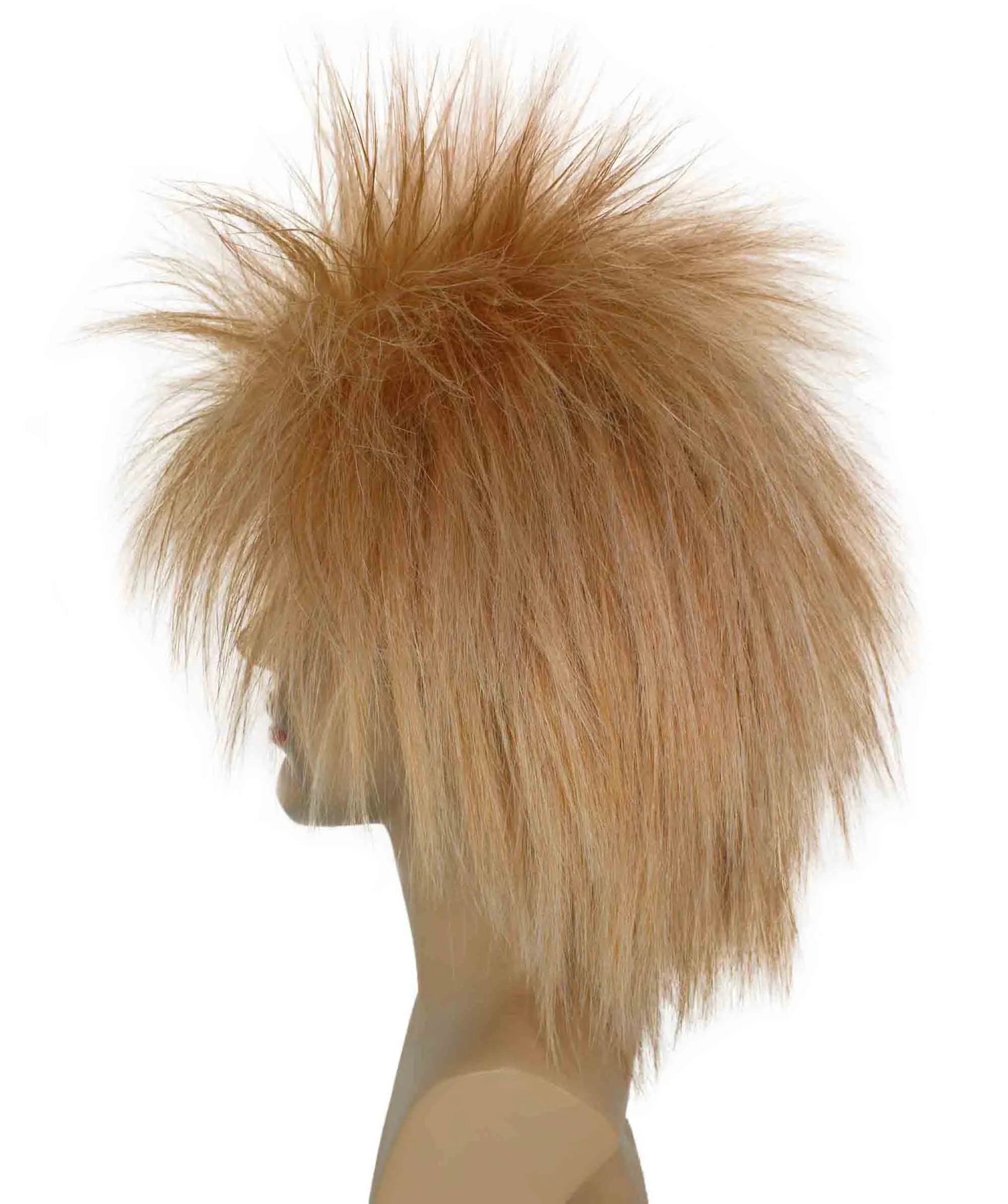 Adult Men's 80’s Rock Style Multi Color Options Wig, Synthetic Soft Fiber Hair, Perfect for your next Festival and Group Anime Party!