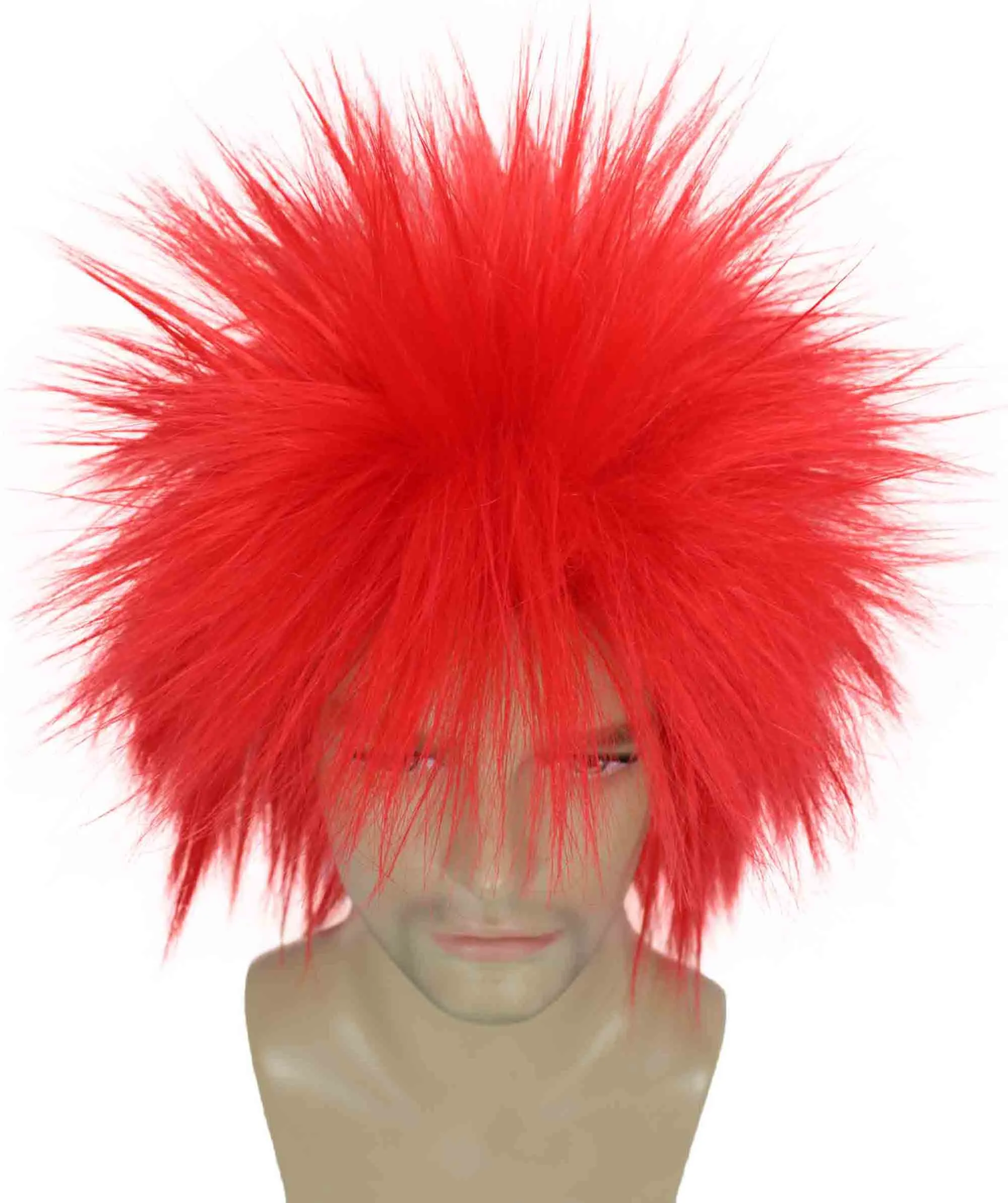 Adult Men's 80’s Rock Style Multi Color Options Wig, Synthetic Soft Fiber Hair, Perfect for your next Festival and Group Anime Party!