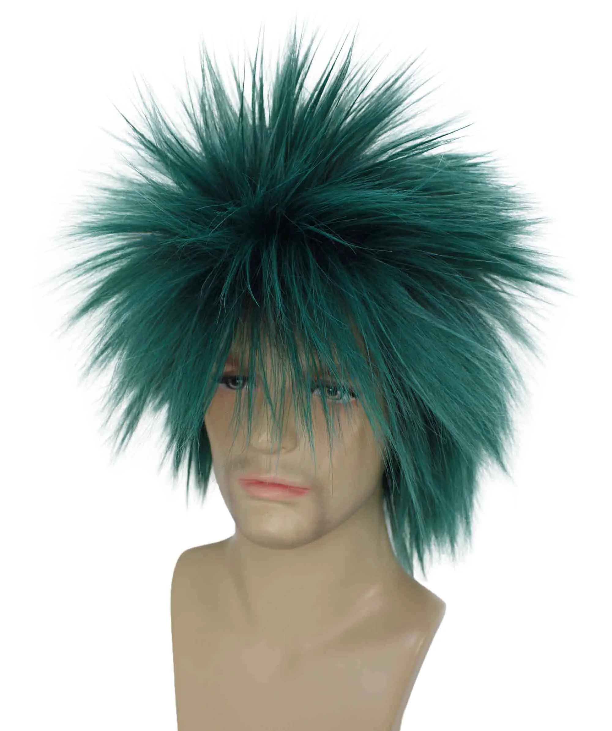 Adult Men's 80’s Rock Style Multi Color Options Wig, Synthetic Soft Fiber Hair, Perfect for your next Festival and Group Anime Party!