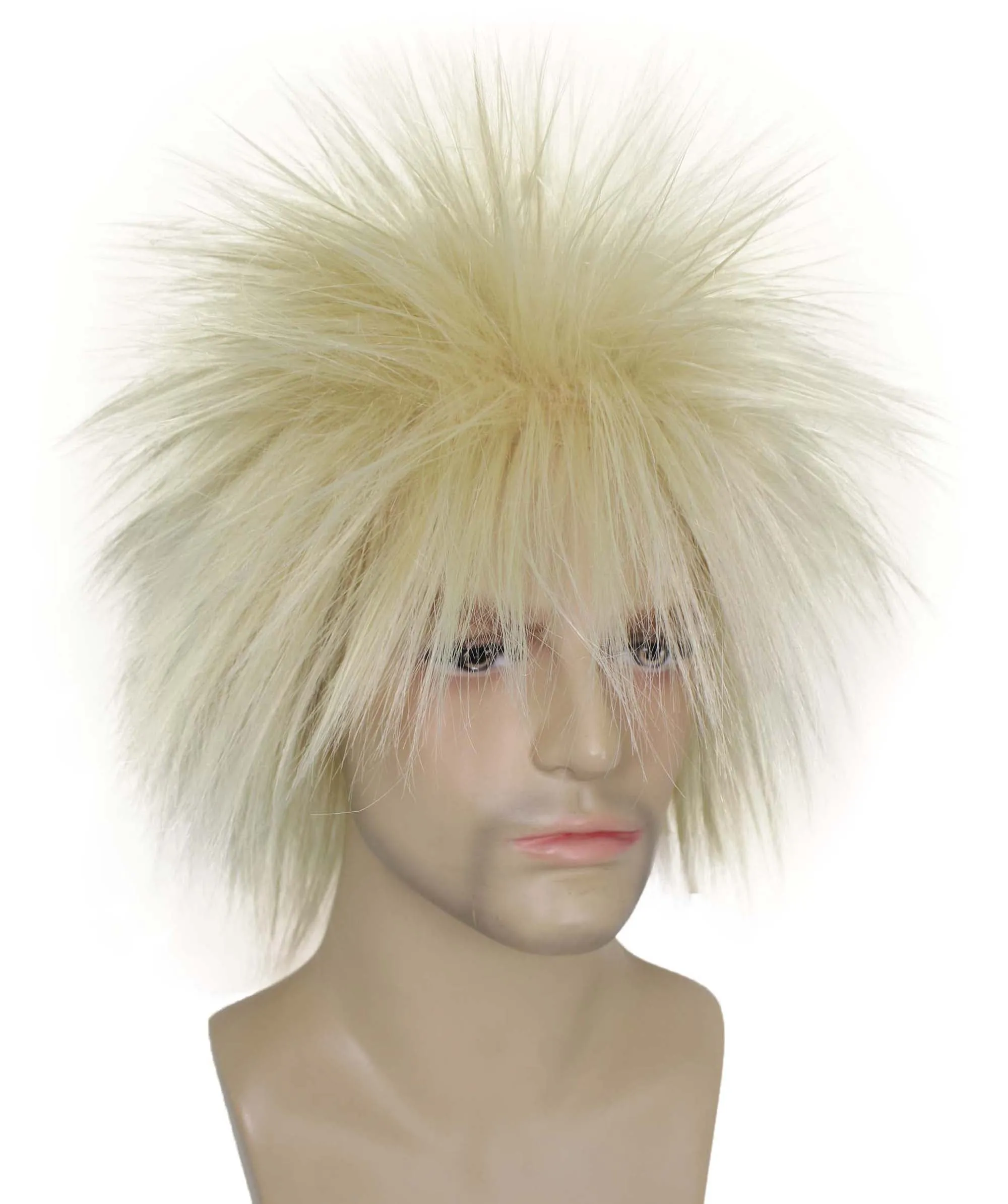 Adult Men's 80’s Rock Style Multi Color Options Wig, Synthetic Soft Fiber Hair, Perfect for your next Festival and Group Anime Party!