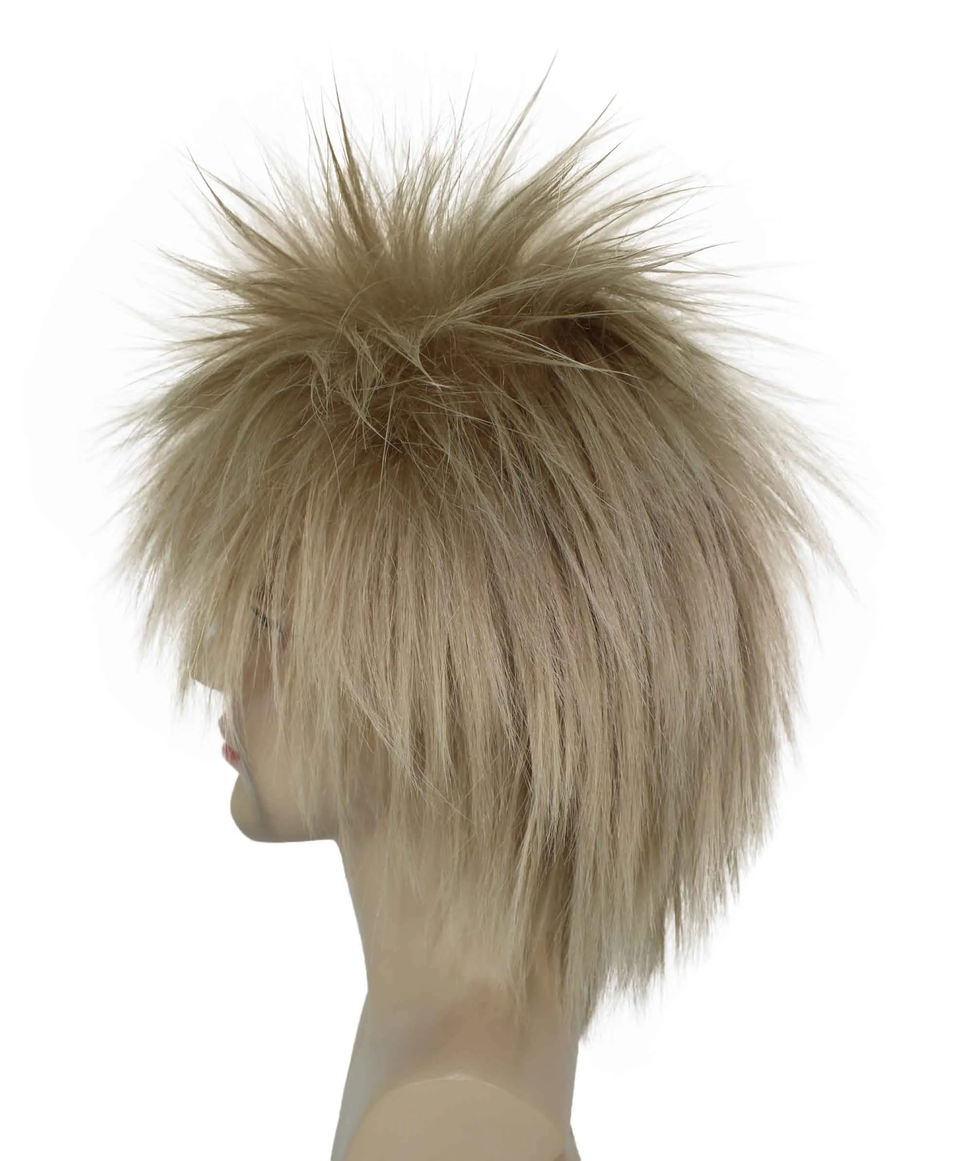 Adult Men's 80’s Rock Style Multi Color Options Wig, Synthetic Soft Fiber Hair, Perfect for your next Festival and Group Anime Party!