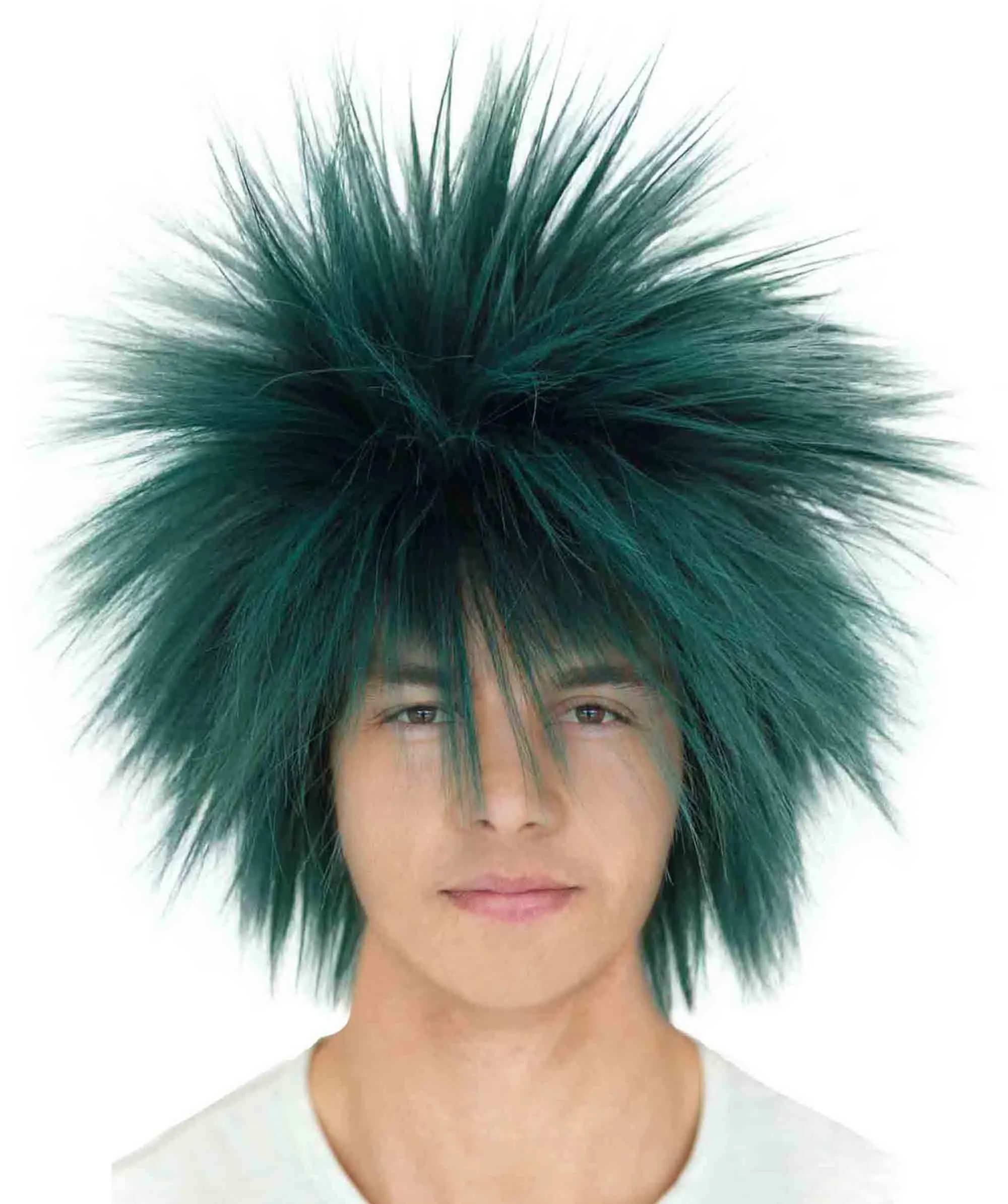 Adult Men's 80’s Rock Style Multi Color Options Wig, Synthetic Soft Fiber Hair, Perfect for your next Festival and Group Anime Party!
