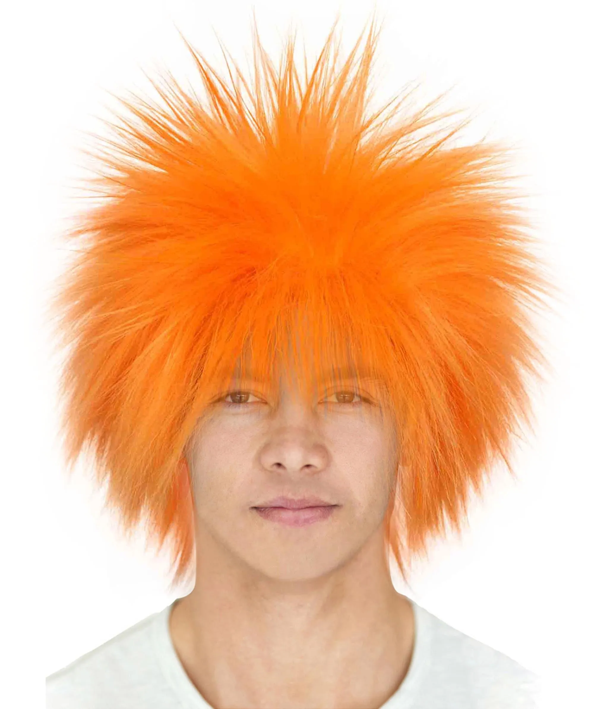 Adult Men's 80’s Rock Style Multi Color Options Wig, Synthetic Soft Fiber Hair, Perfect for your next Festival and Group Anime Party!