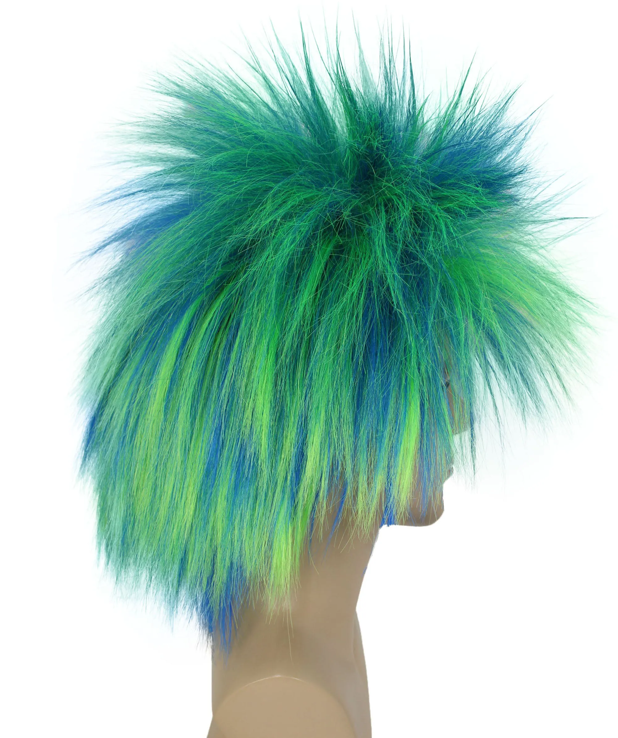 Adult Men's 80’s Rock Style Multi Color Options Wig, Synthetic Soft Fiber Hair, Perfect for your next Festival and Group Anime Party!