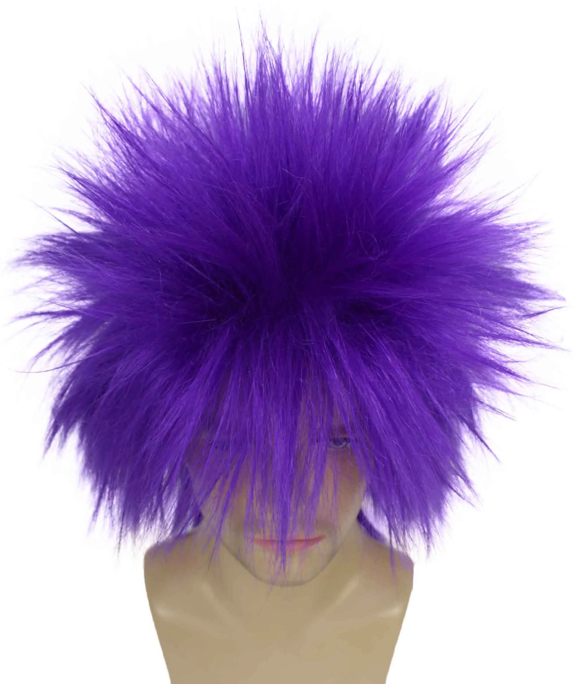 Adult Men's 80’s Rock Style Multi Color Options Wig, Synthetic Soft Fiber Hair, Perfect for your next Festival and Group Anime Party!