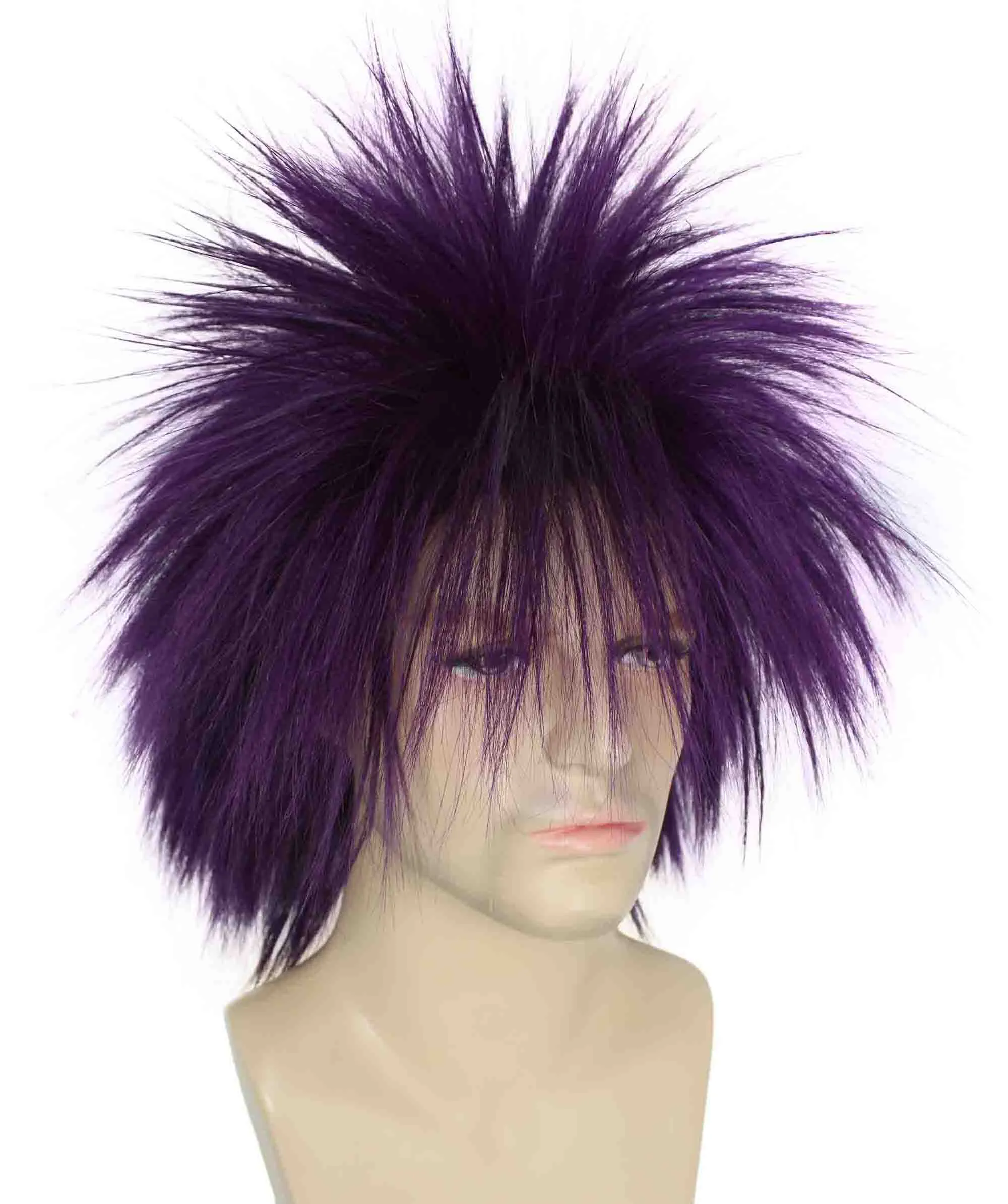 Adult Men's 80’s Rock Style Multi Color Options Wig, Synthetic Soft Fiber Hair, Perfect for your next Festival and Group Anime Party!