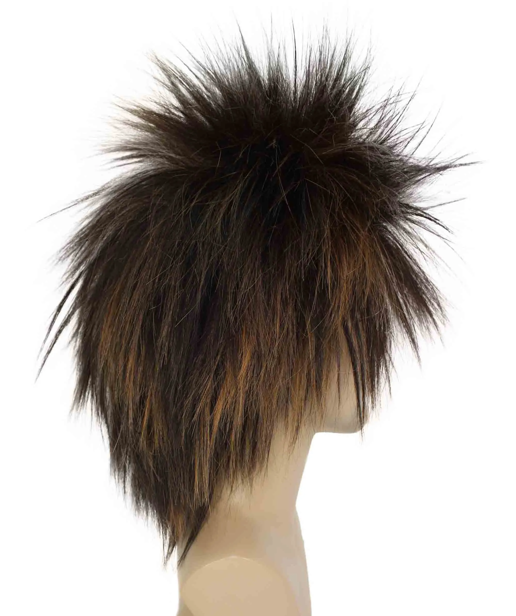 Adult Men's 80’s Rock Style Multi Color Options Wig, Synthetic Soft Fiber Hair, Perfect for your next Festival and Group Anime Party!