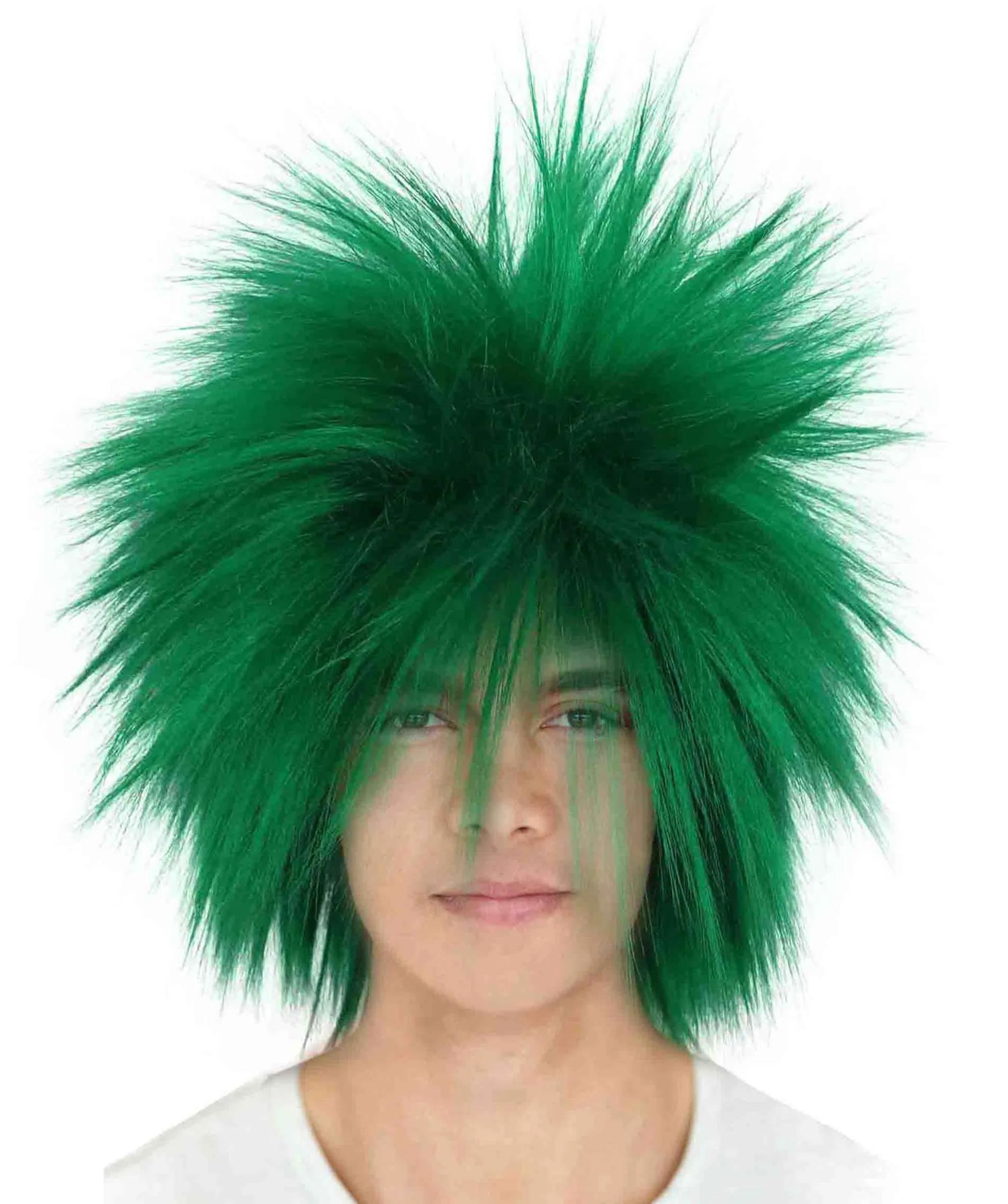 Adult Men's 80’s Rock Style Multi Color Options Wig, Synthetic Soft Fiber Hair, Perfect for your next Festival and Group Anime Party!