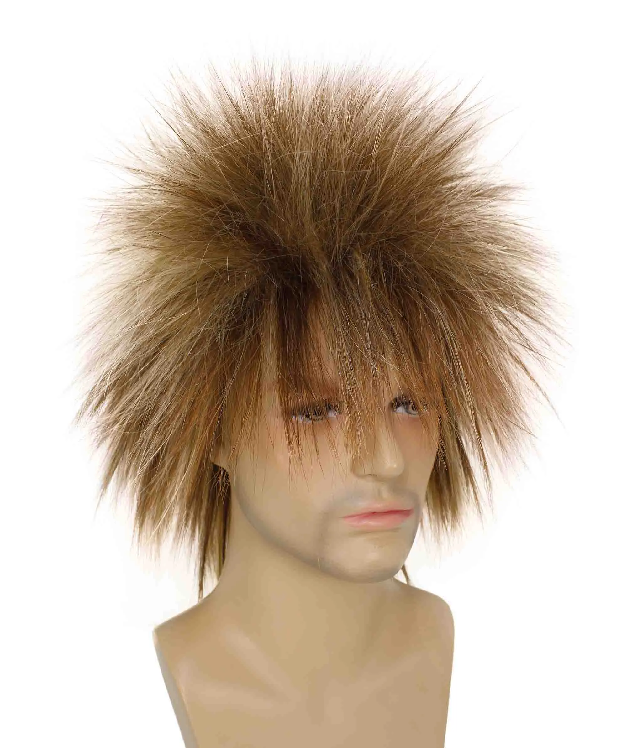 Adult Men's 80’s Rock Style Multi Color Options Wig, Synthetic Soft Fiber Hair, Perfect for your next Festival and Group Anime Party!