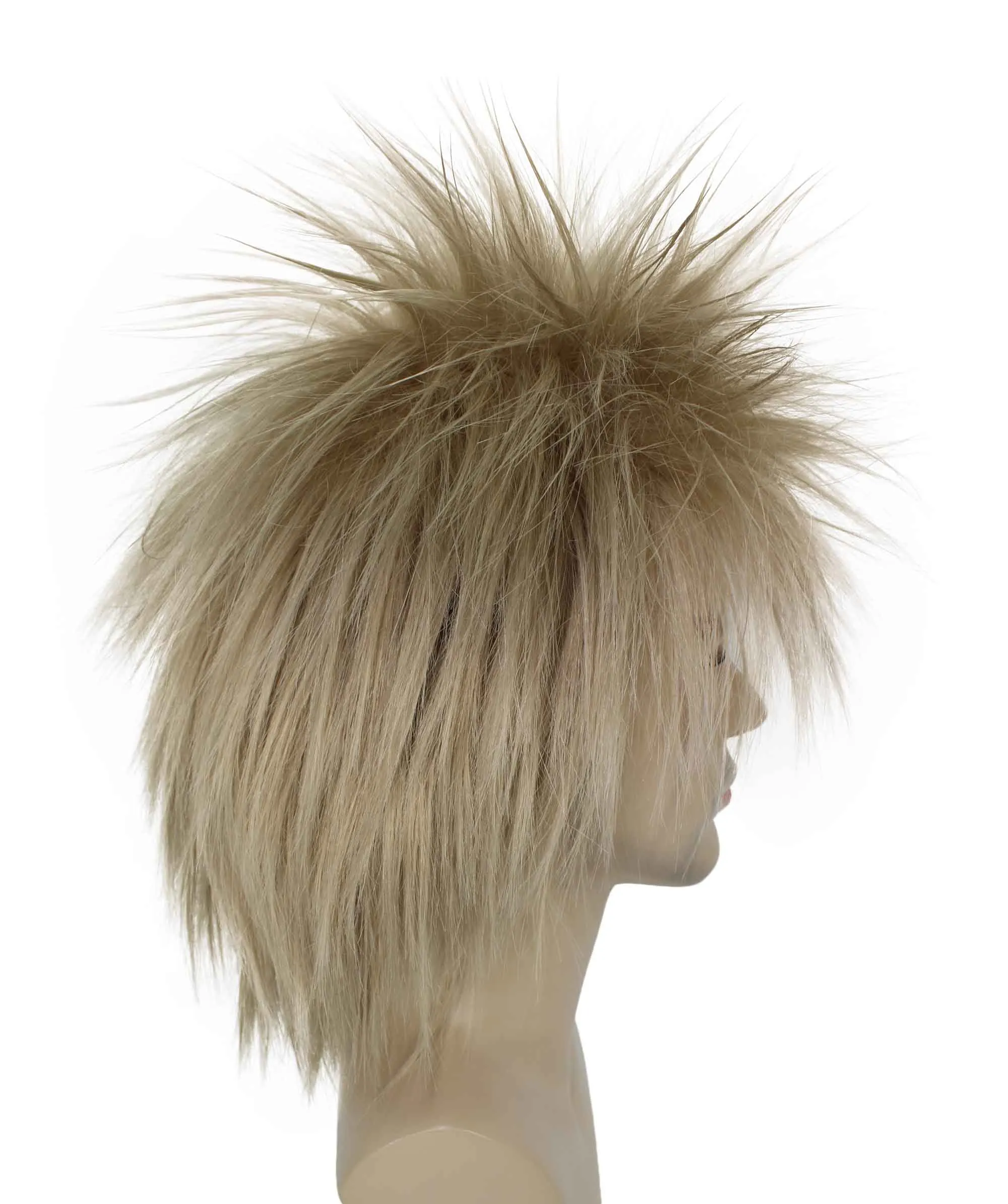 Adult Men's 80’s Rock Style Multi Color Options Wig, Synthetic Soft Fiber Hair, Perfect for your next Festival and Group Anime Party!