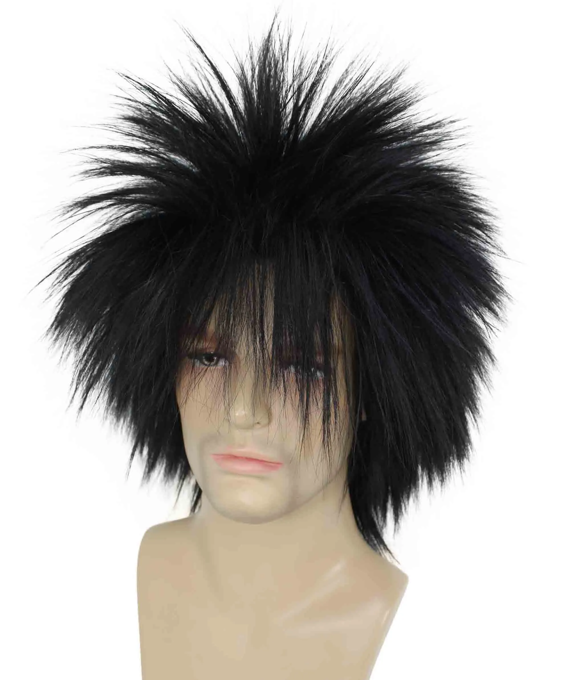 Adult Men's 80’s Rock Style Multi Color Options Wig, Synthetic Soft Fiber Hair, Perfect for your next Festival and Group Anime Party!