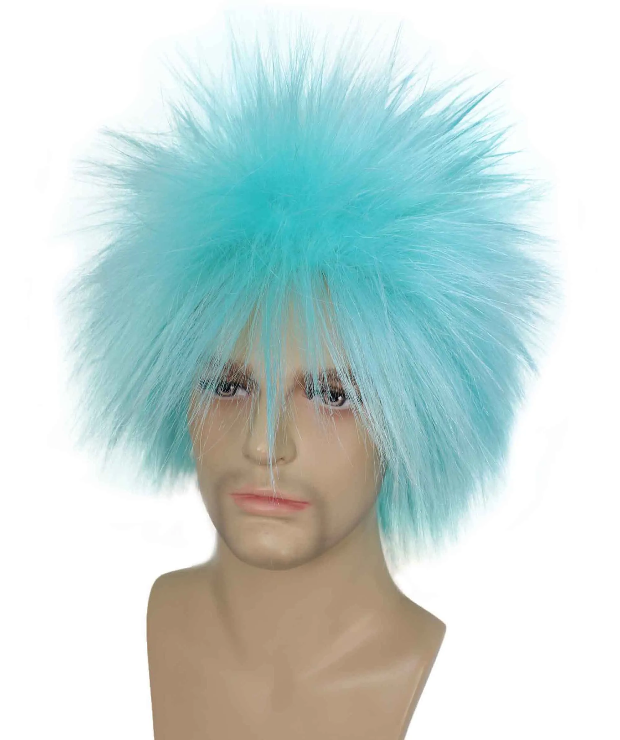 Adult Men's 80’s Rock Style Multi Color Options Wig, Synthetic Soft Fiber Hair, Perfect for your next Festival and Group Anime Party!