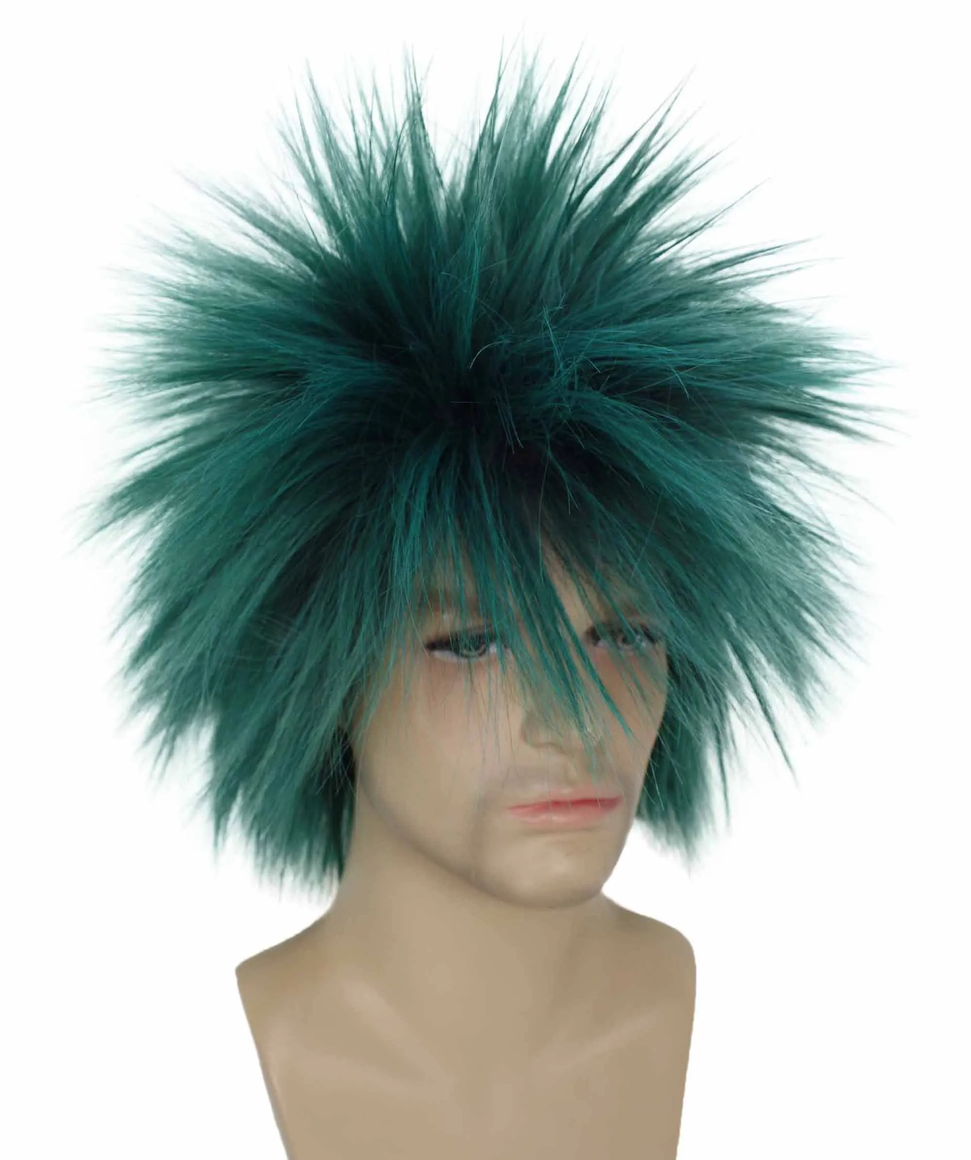 Adult Men's 80’s Rock Style Multi Color Options Wig, Synthetic Soft Fiber Hair, Perfect for your next Festival and Group Anime Party!