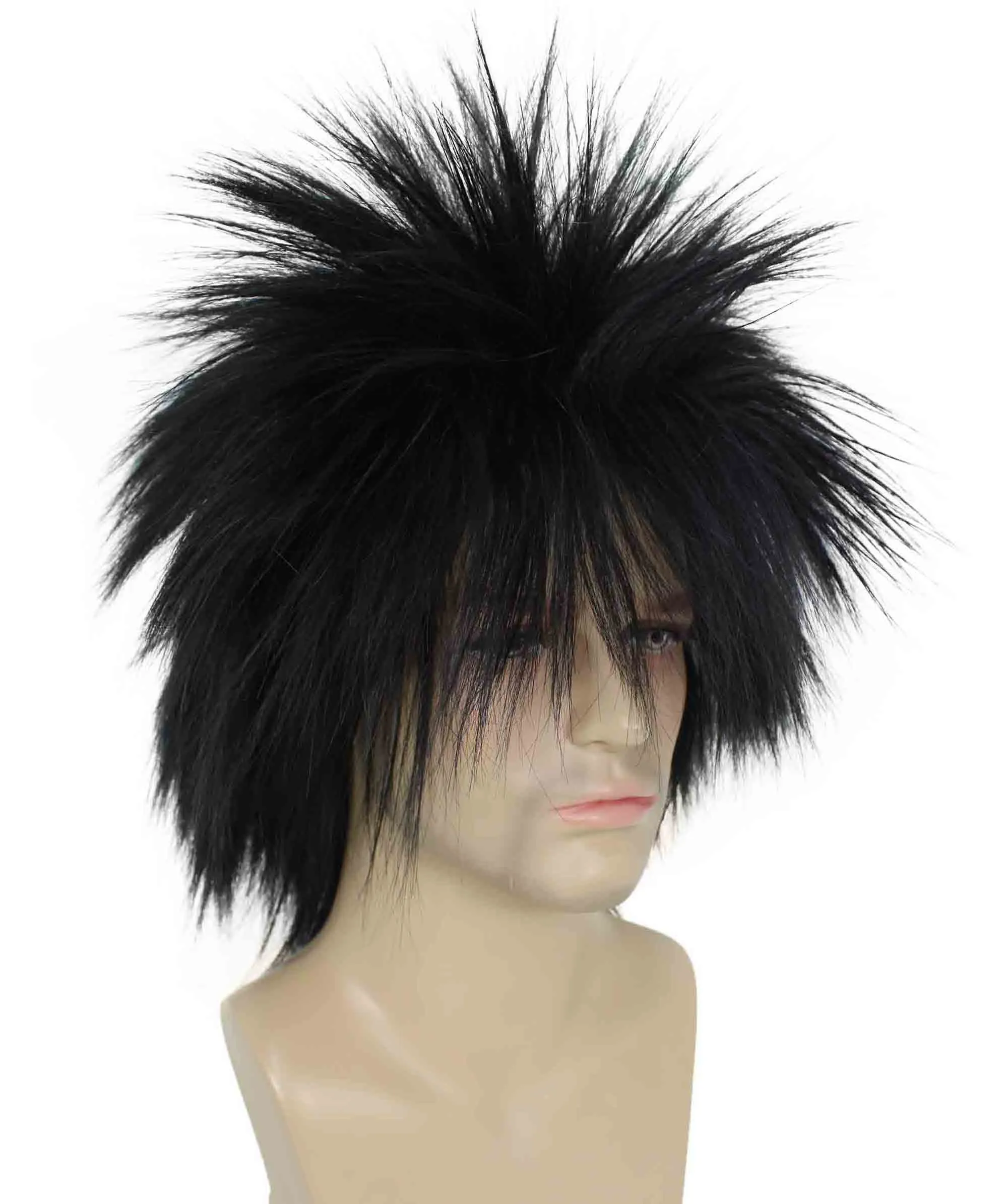 Adult Men's 80’s Rock Style Multi Color Options Wig, Synthetic Soft Fiber Hair, Perfect for your next Festival and Group Anime Party!