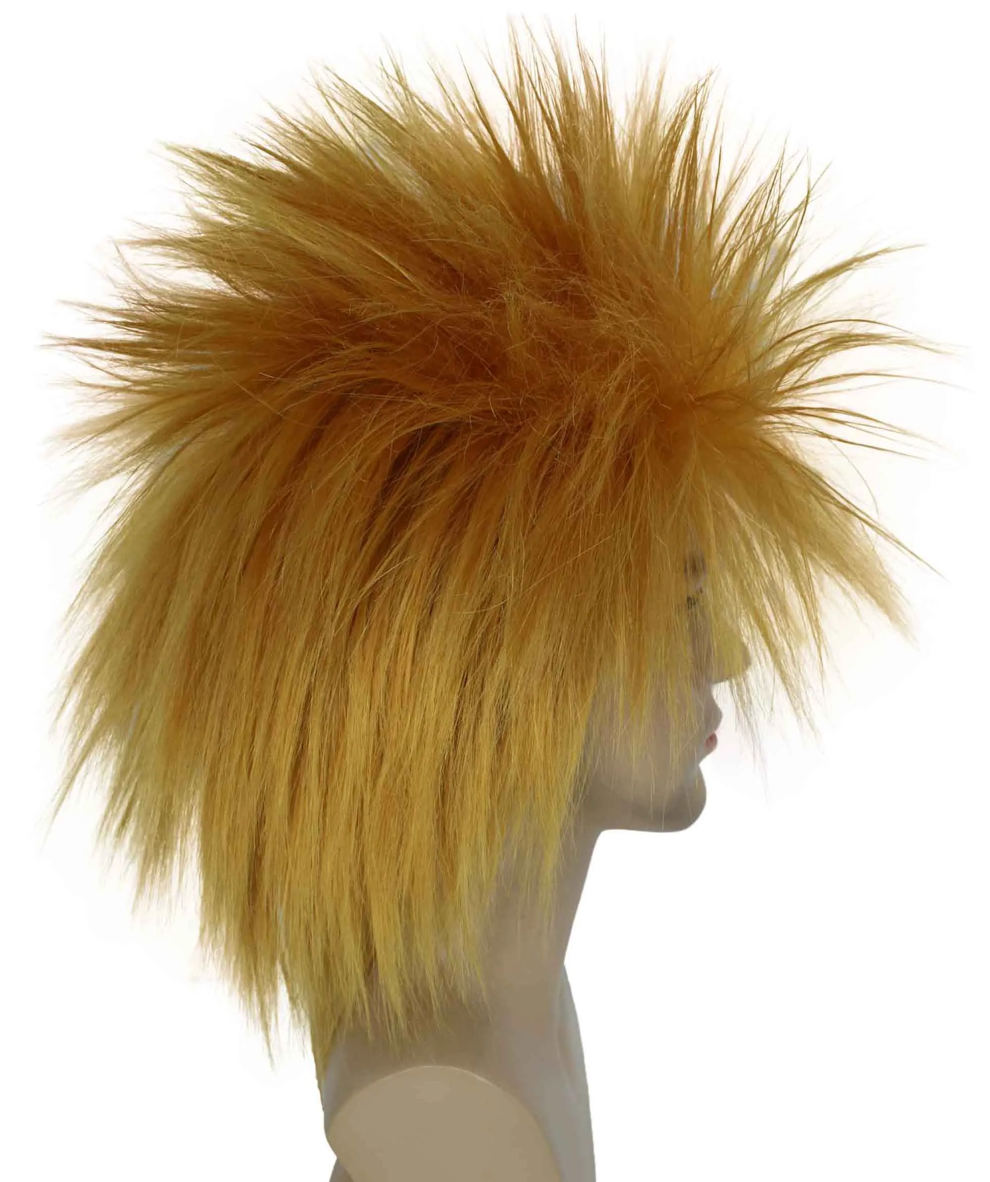 Adult Men's 80’s Rock Style Multi Color Options Wig, Synthetic Soft Fiber Hair, Perfect for your next Festival and Group Anime Party!