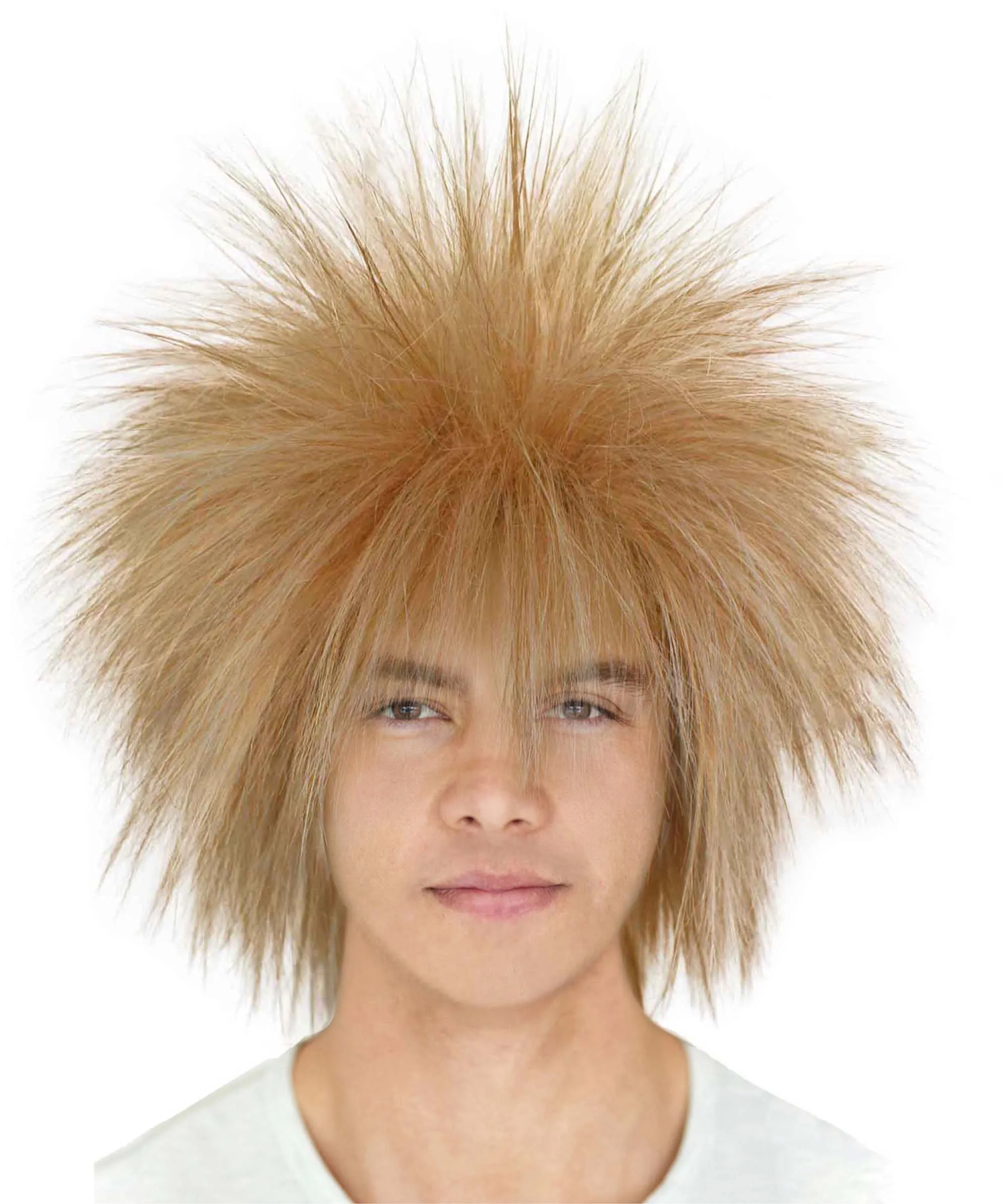 Adult Men's 80’s Rock Style Multi Color Options Wig, Synthetic Soft Fiber Hair, Perfect for your next Festival and Group Anime Party!
