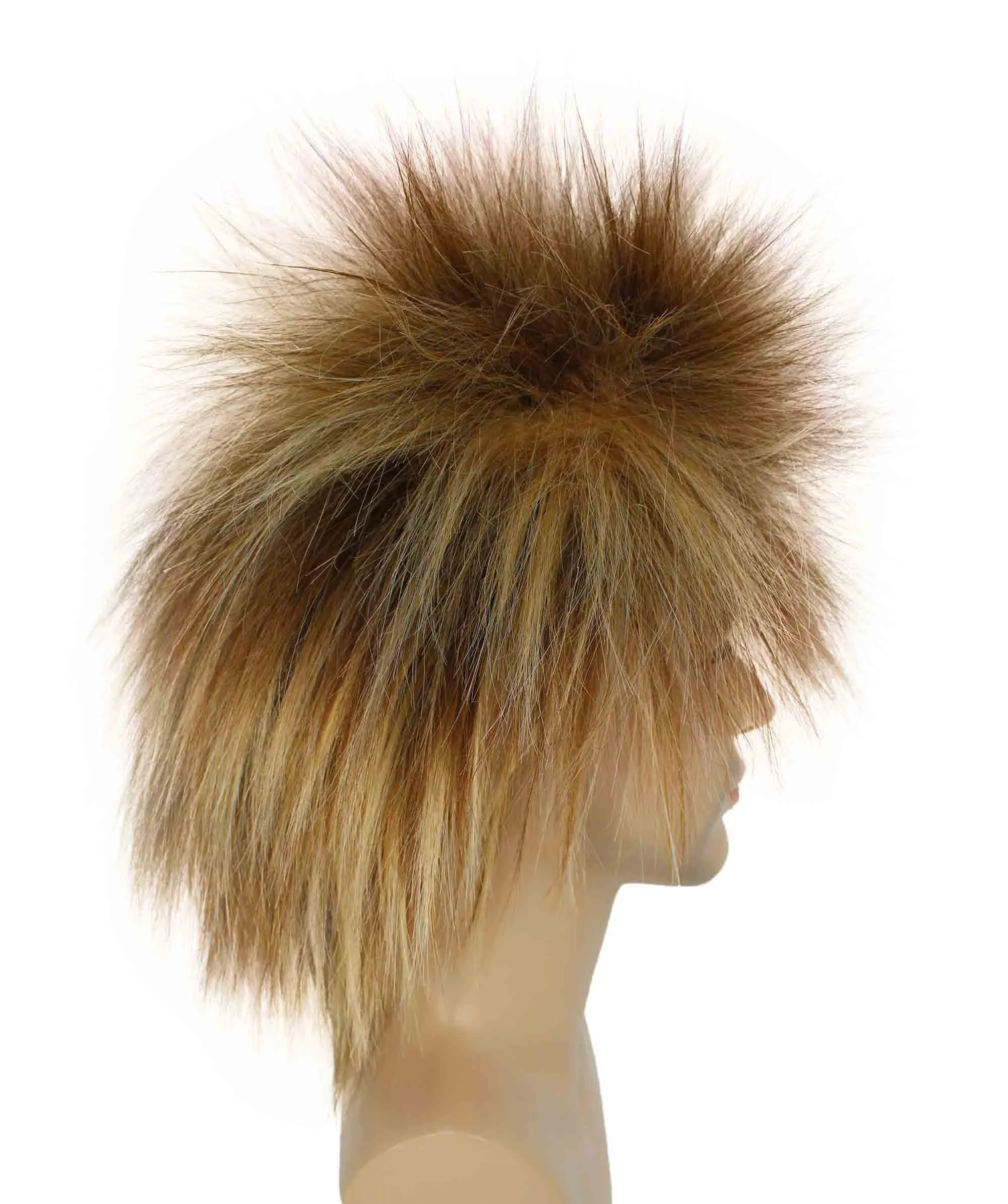 Adult Men's 80’s Rock Style Multi Color Options Wig, Synthetic Soft Fiber Hair, Perfect for your next Festival and Group Anime Party!