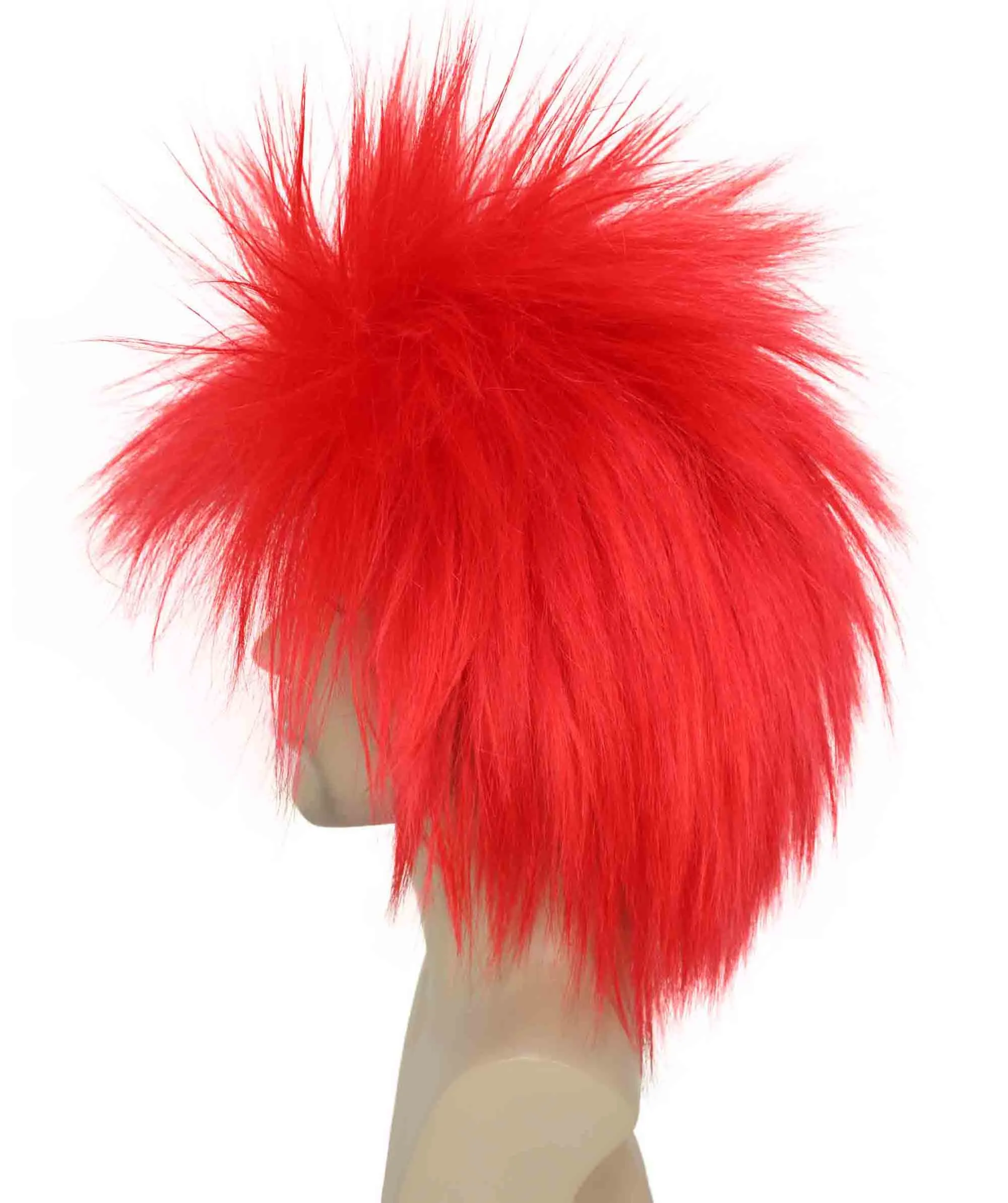 Adult Men's 80’s Rock Style Multi Color Options Wig, Synthetic Soft Fiber Hair, Perfect for your next Festival and Group Anime Party!