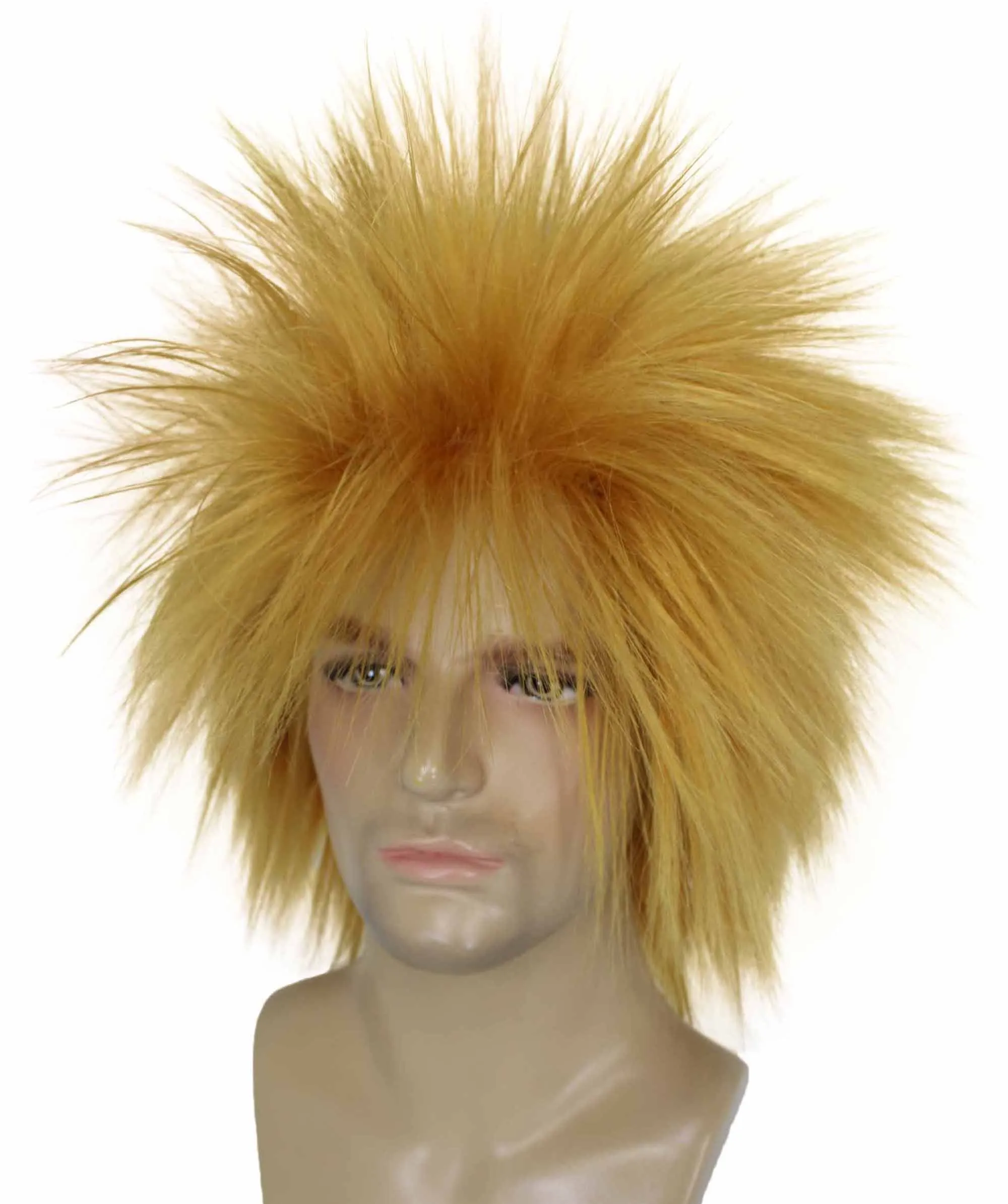 Adult Men's 80’s Rock Style Multi Color Options Wig, Synthetic Soft Fiber Hair, Perfect for your next Festival and Group Anime Party!
