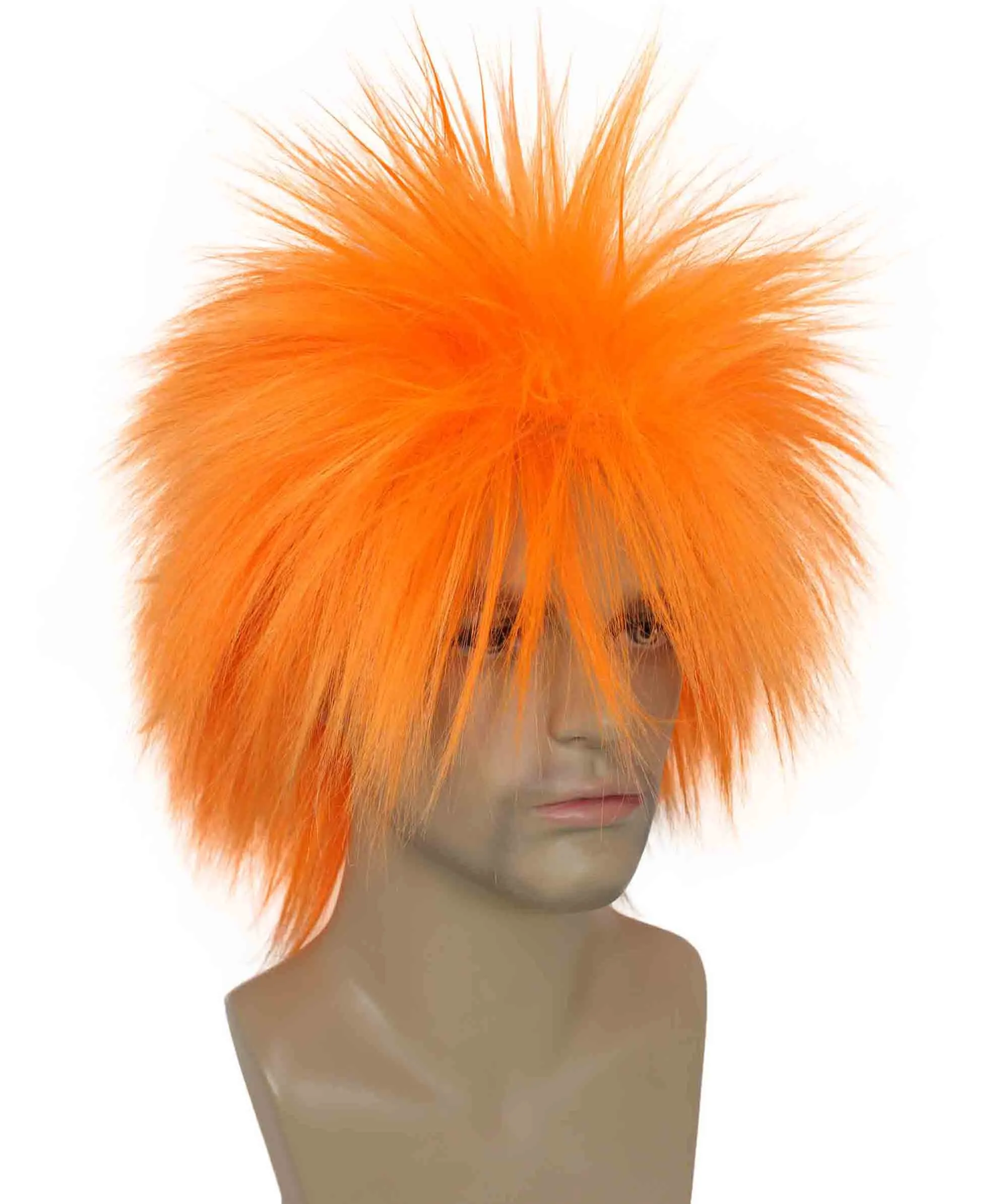 Adult Men's 80’s Rock Style Multi Color Options Wig, Synthetic Soft Fiber Hair, Perfect for your next Festival and Group Anime Party!