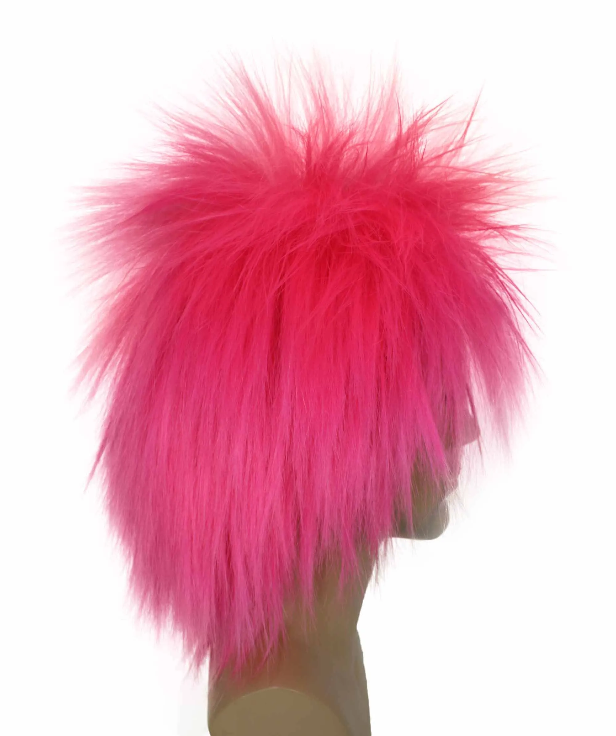 Adult Men's 80’s Rock Style Multi Color Options Wig, Synthetic Soft Fiber Hair, Perfect for your next Festival and Group Anime Party!