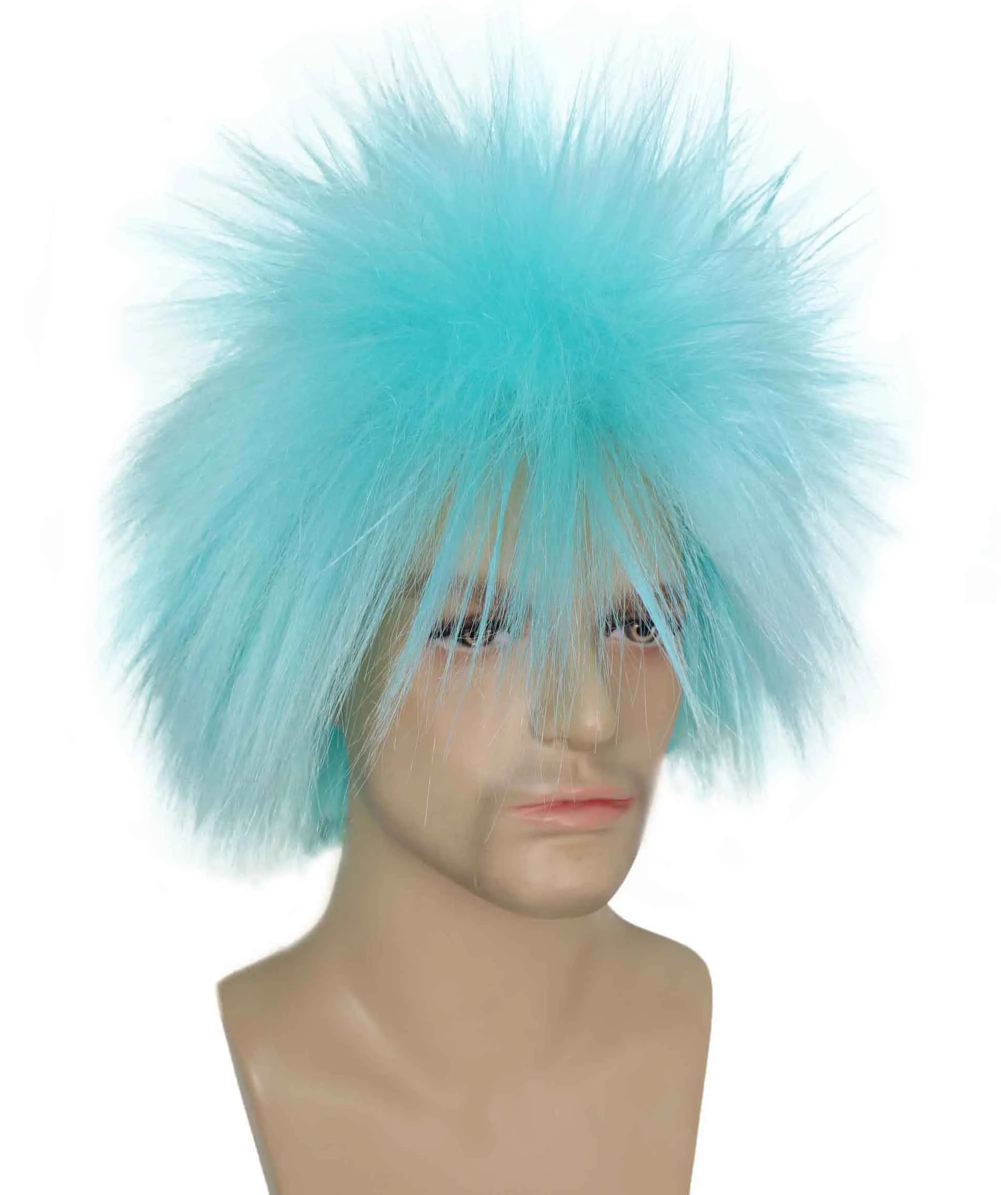 Adult Men's 80’s Rock Style Multi Color Options Wig, Synthetic Soft Fiber Hair, Perfect for your next Festival and Group Anime Party!